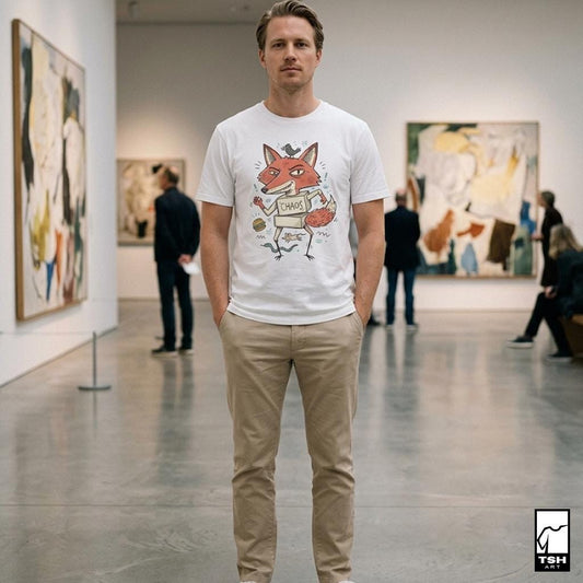 Chaos Fox T-Shirt | Funny Fox Graphic Tee | Mischievous Fox Shirt | Fox Lover Gift | Unisex Graphic Tee