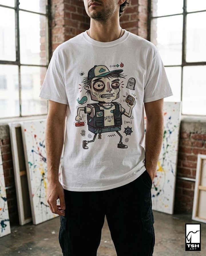 DevOps Shirt | Funny Sysadmin Tee | CI CD T Shirt | Kubernetes Graphic Tee | Software Engineer Shirt | Coder Gift