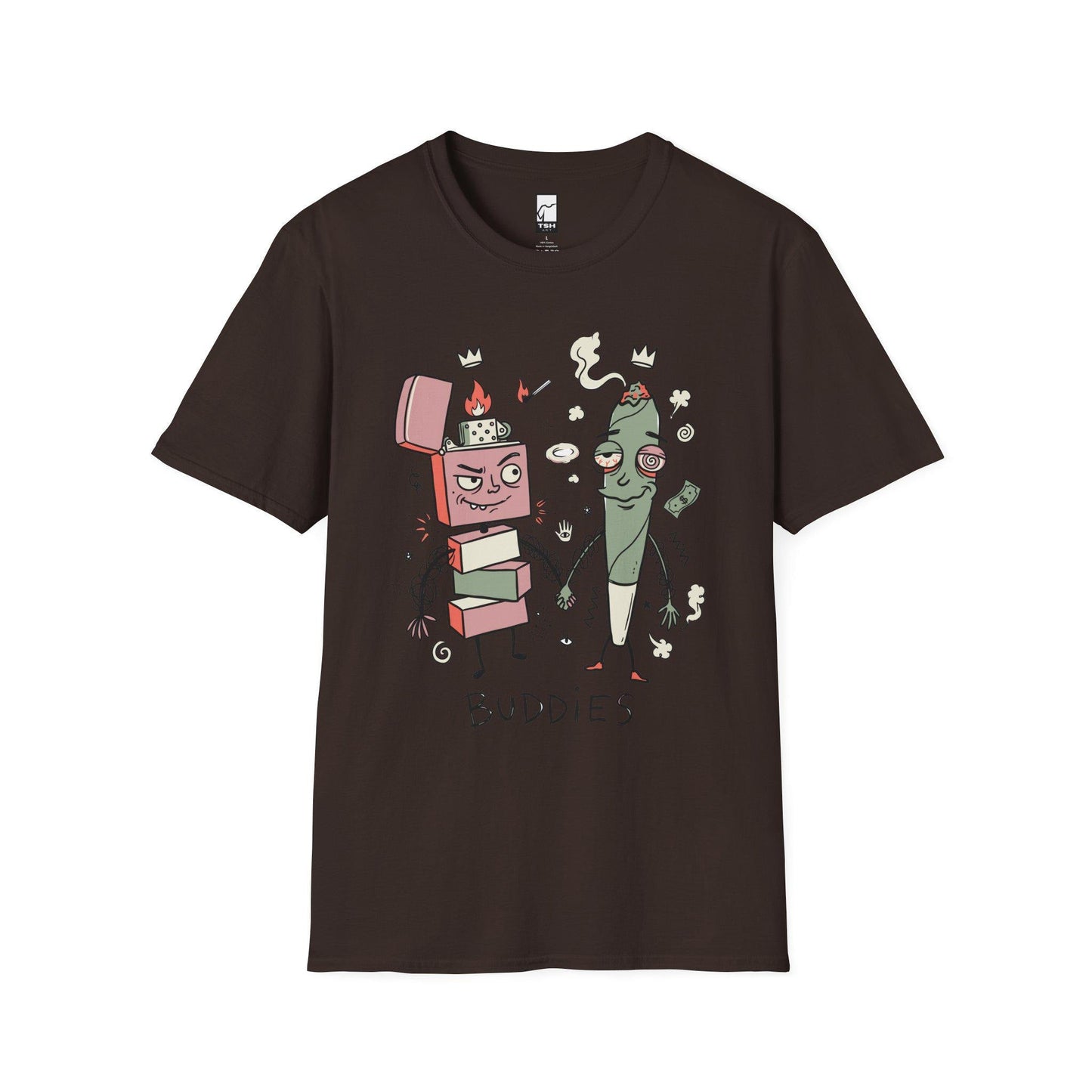 Stoner Buddies Shirt | Funny 420 Tee | Smoke Buddy T Shirt | Trippy Stoner Graphic Tee | High Vibes Graphic Tee | Stoner Lover Gift