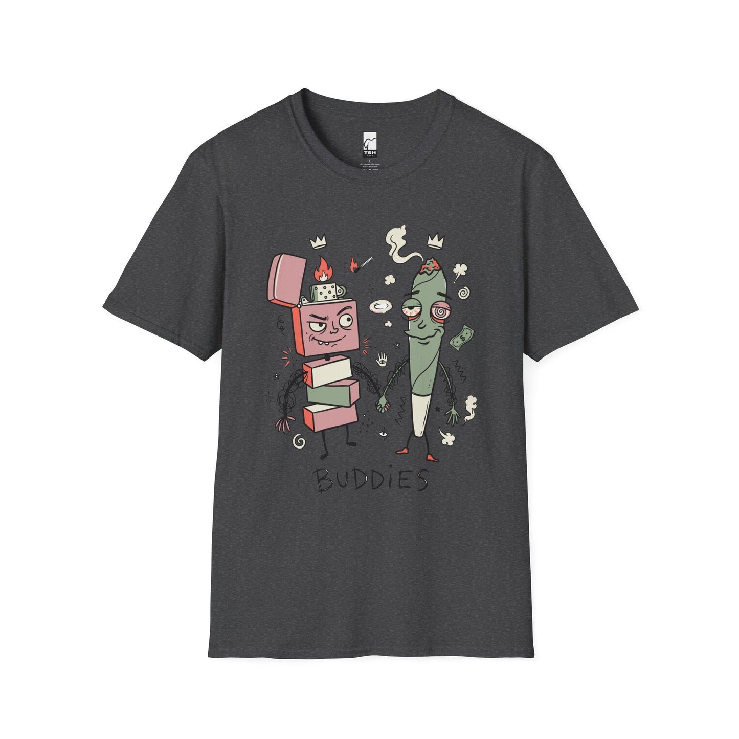 Stoner Buddies Shirt | Funny 420 Tee | Smoke Buddy T Shirt | Trippy Stoner Graphic Tee | High Vibes Graphic Tee | Stoner Lover Gift