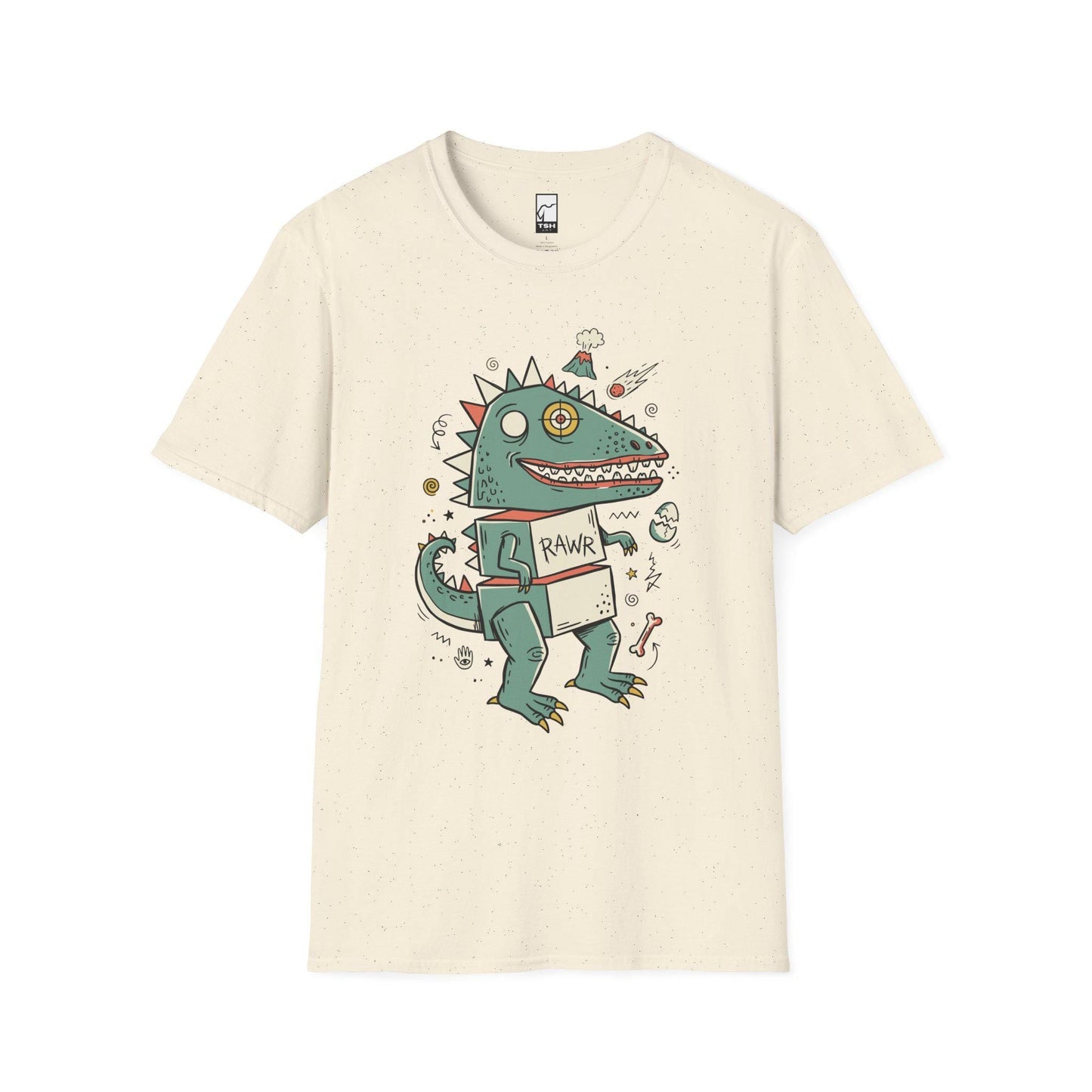 Funny T-Rex T-Shirt | RAWR Dinosaur Shirt | Retro Dino Graphic Tee | Kids Dinosaur Shirt | Unisex Dino Tee