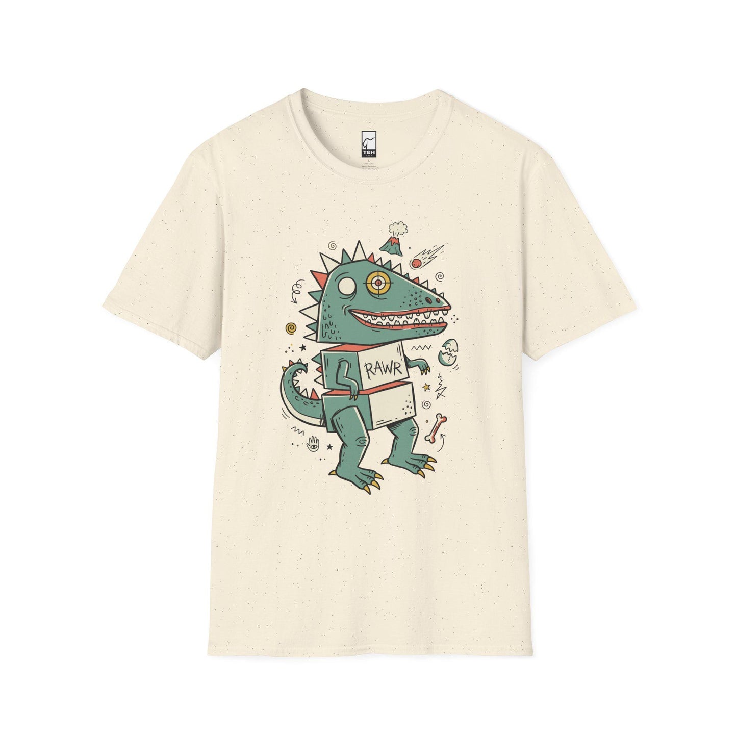 Funny T-Rex T-Shirt | RAWR Dinosaur Shirt | Retro Dino Graphic Tee | Kids Dinosaur Shirt | Unisex Dino Tee