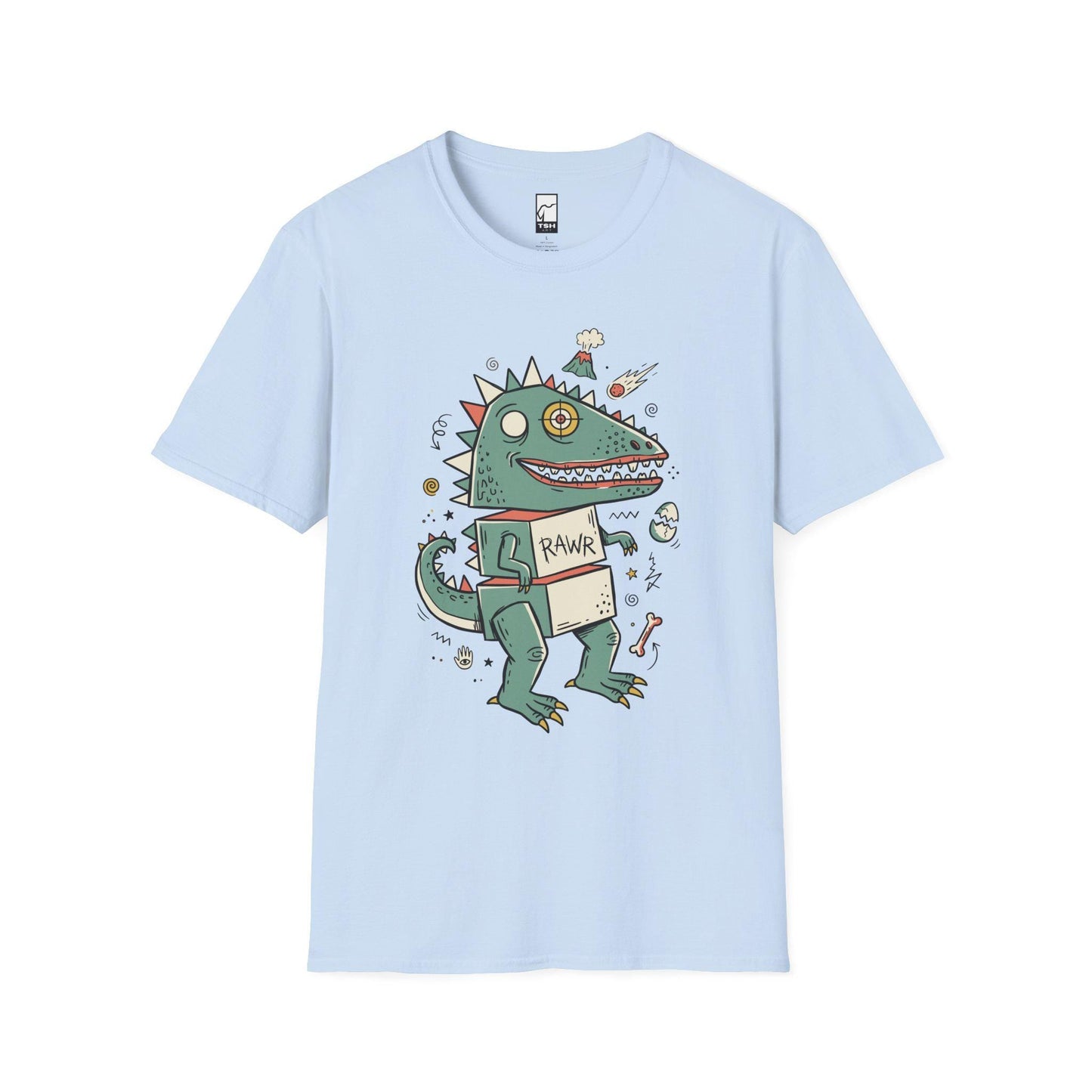 Funny T-Rex T-Shirt | RAWR Dinosaur Shirt | Retro Dino Graphic Tee | Kids Dinosaur Shirt | Unisex Dino Tee