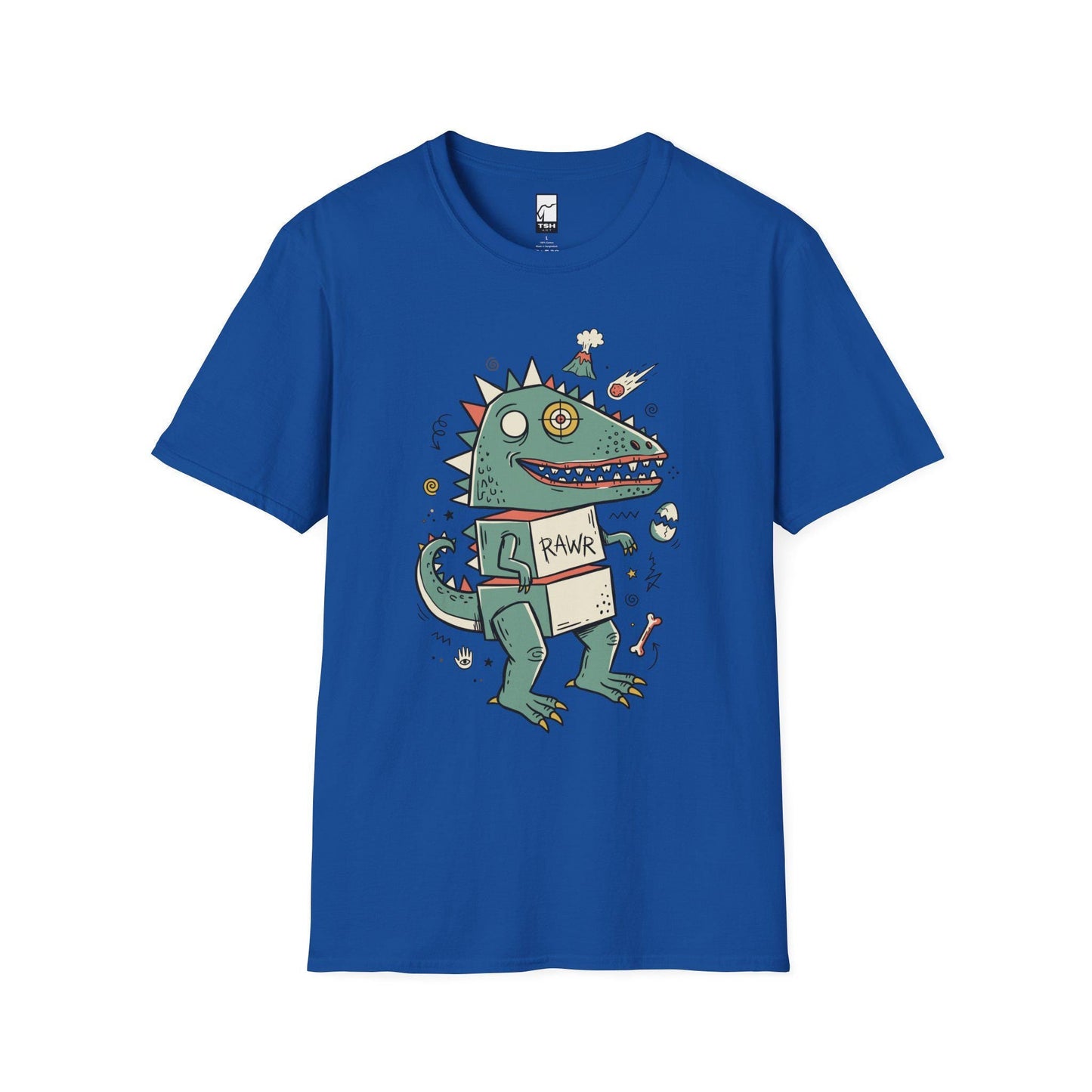 Funny T-Rex T-Shirt | RAWR Dinosaur Shirt | Retro Dino Graphic Tee | Kids Dinosaur Shirt | Unisex Dino Tee