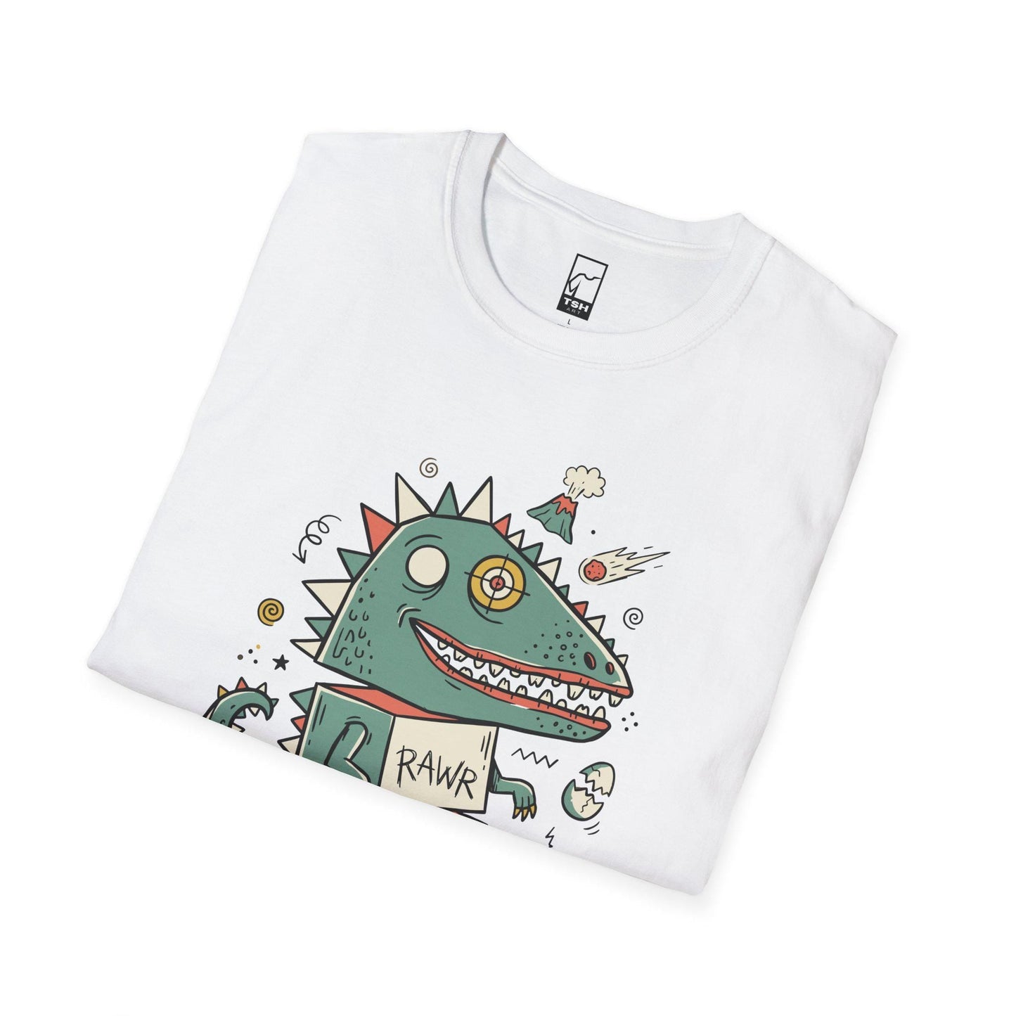 Funny T-Rex T-Shirt | RAWR Dinosaur Shirt | Retro Dino Graphic Tee | Kids Dinosaur Shirt | Unisex Dino Tee