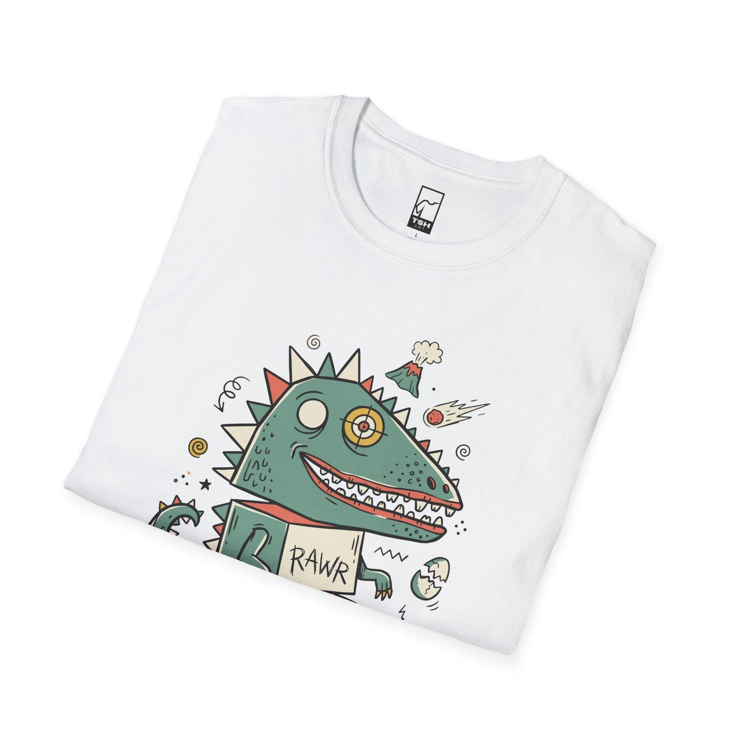 Funny T-Rex T-Shirt | RAWR Dinosaur Shirt | Retro Dino Graphic Tee | Kids Dinosaur Shirt | Unisex Dino Tee