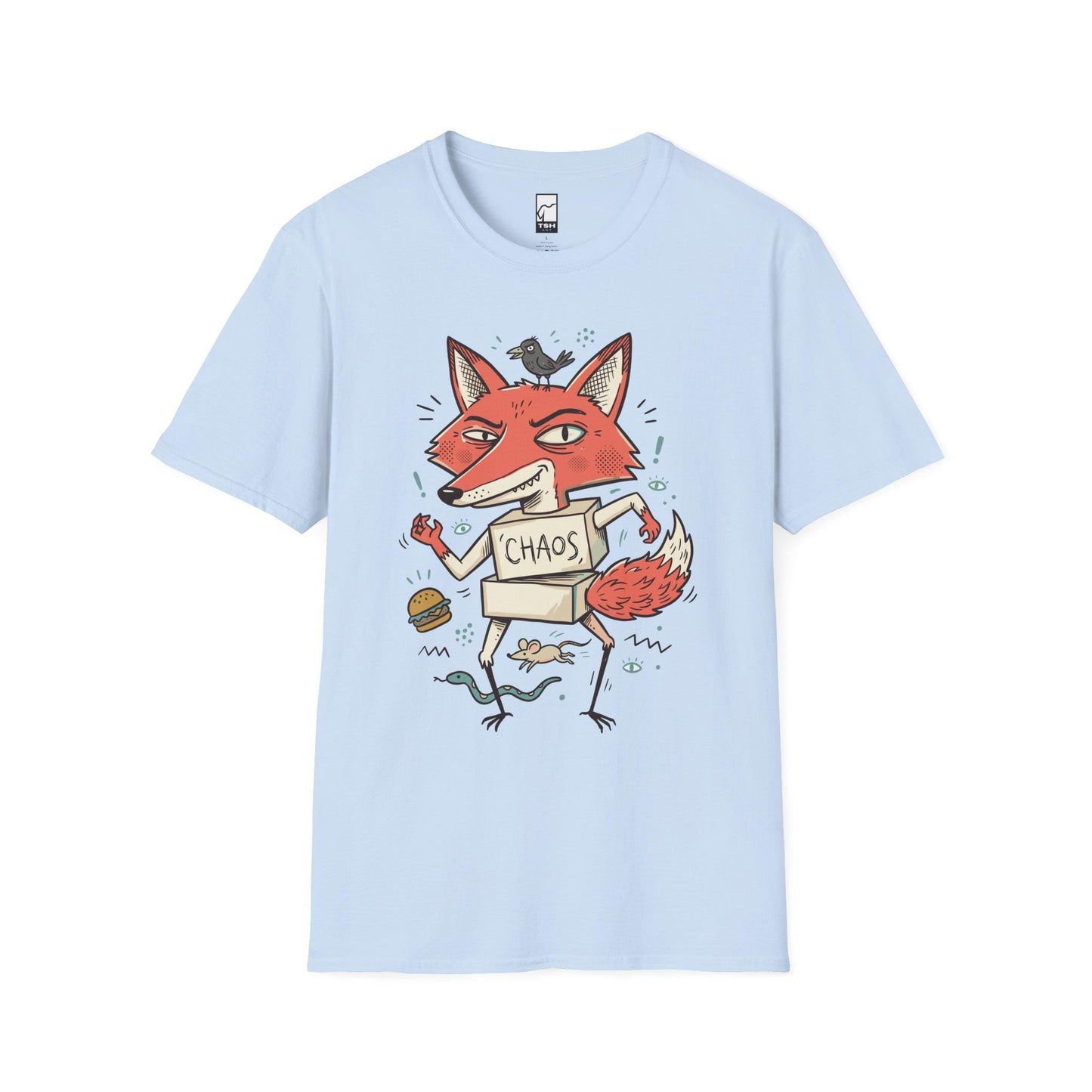 Chaos Fox T-Shirt | Funny Fox Graphic Tee | Mischievous Fox Shirt | Fox Lover Gift | Unisex Graphic Tee