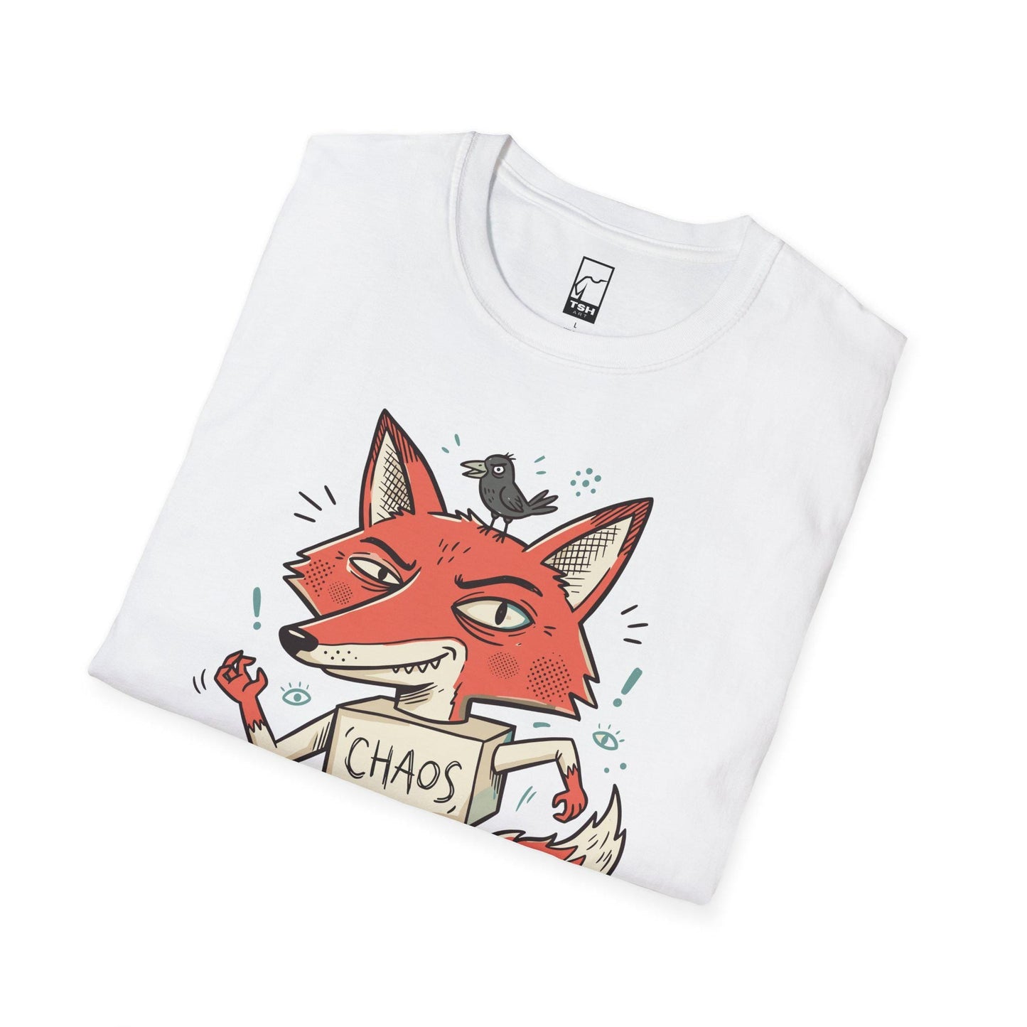 Chaos Fox T-Shirt | Funny Fox Graphic Tee | Mischievous Fox Shirt | Fox Lover Gift | Unisex Graphic Tee