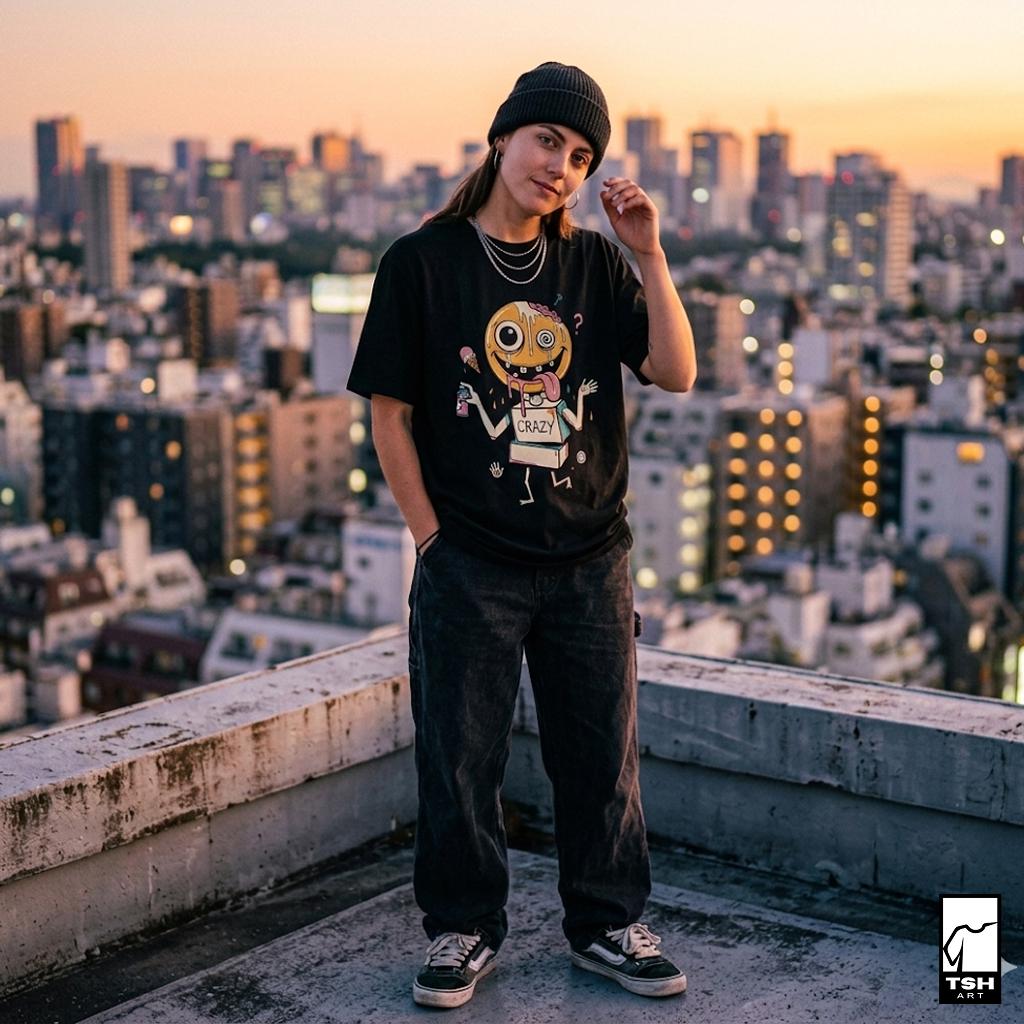 Drip Smiley Shirt | Weirdcore Streetwear Tee | Y2K Grunge T Shirt | Alt Aesthetic Graphic Tee | Crazy Smiley Shirt | Skater Gift
