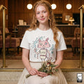 Robot Cat Shirt | Weirdcore T Shirt | Creepy Cute Graphic Tee | Lucky Cat Lowbrow Tee | Indie Art Shirt | Alt Aesthetic Gift