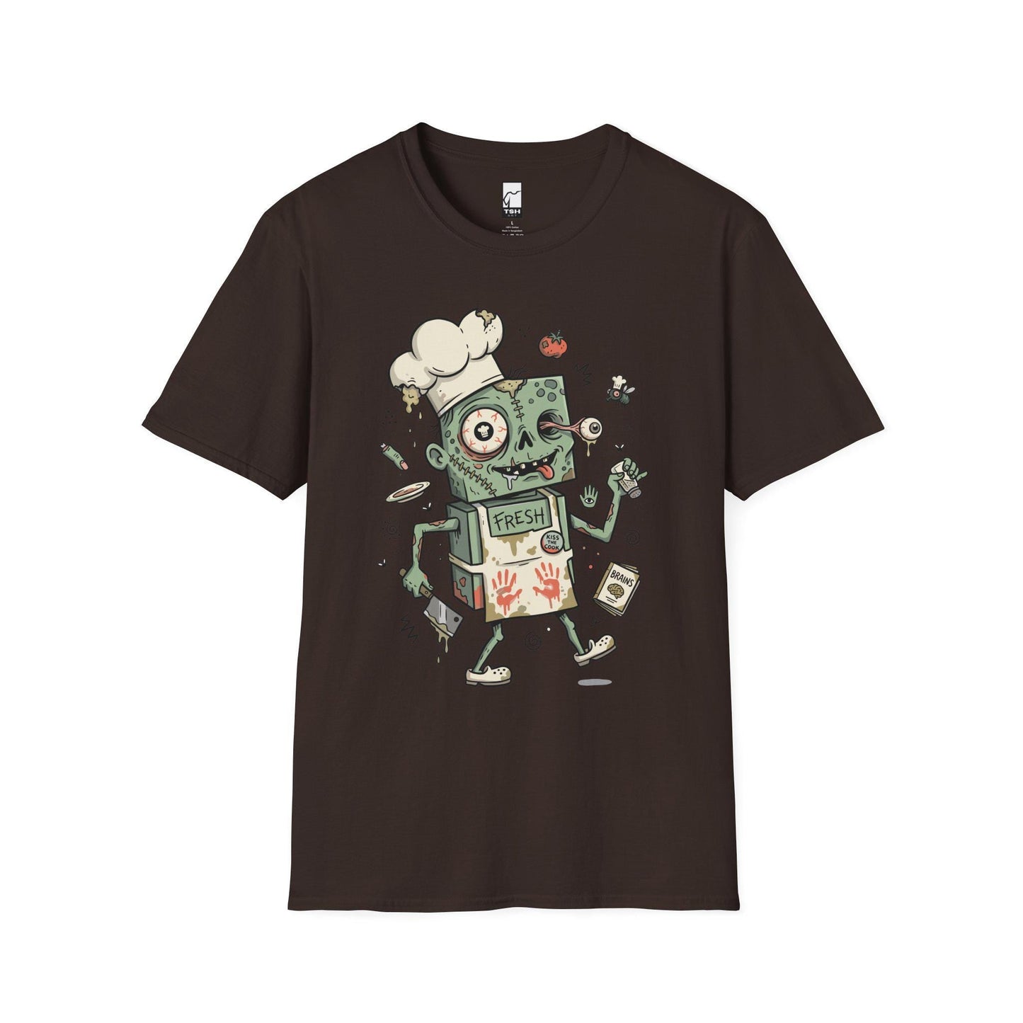 Zombie Chef T-Shirt | Funny Horror Cooking Shirt | Halloween Graphic Tee | Spooky Foodie Shirt | Zombie Cook Tee | Unisex Halloween Gift