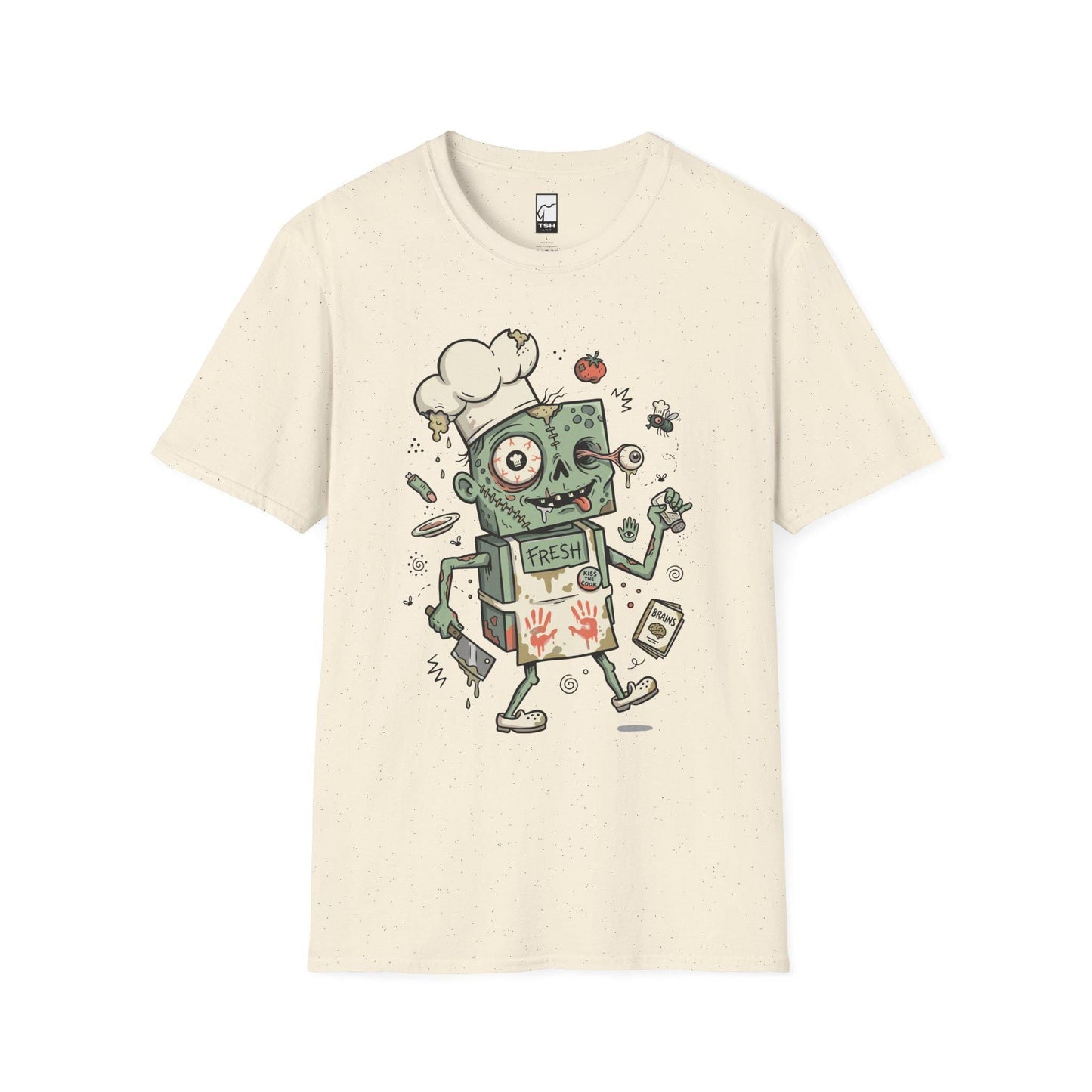 Zombie Chef T-Shirt | Funny Horror Cooking Shirt | Halloween Graphic Tee | Spooky Foodie Shirt | Zombie Cook Tee | Unisex Halloween Gift