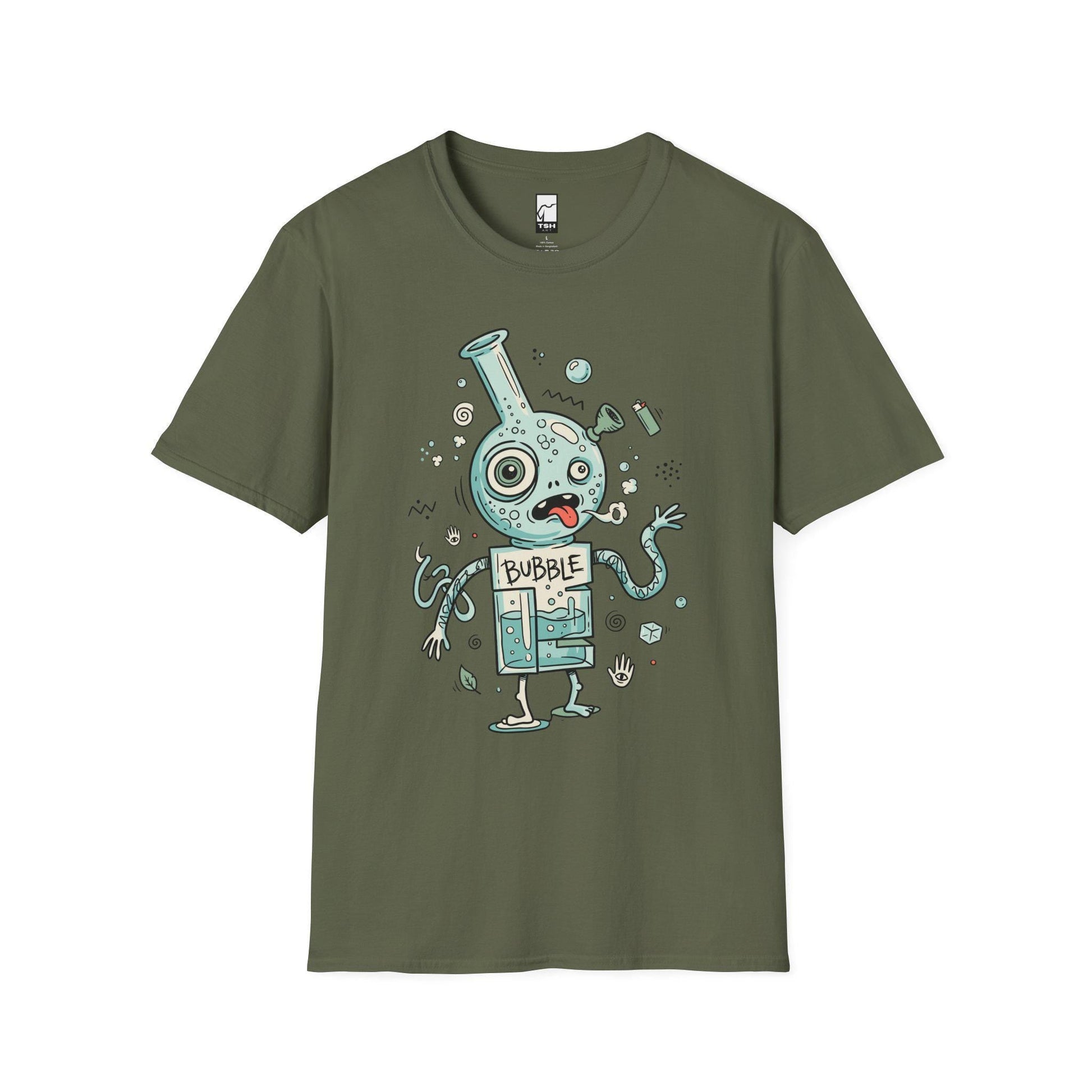 Stoner Shirt | Bubble 420 Tee | Funny Stoner T Shirt | Trippy Smoke Graphic Tee | High Vibes Shirt | Stoner Lover Gift