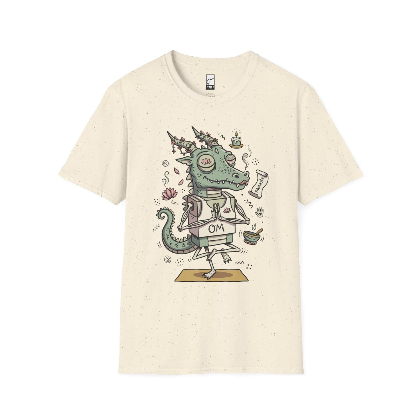Yoga Dragon Shirt | Funny Yoga T Shirt | OM Namaste Graphic Tee | Dragon Meditation Shirt | Zen Yoga Shirt | Unisex Spiritual Gift