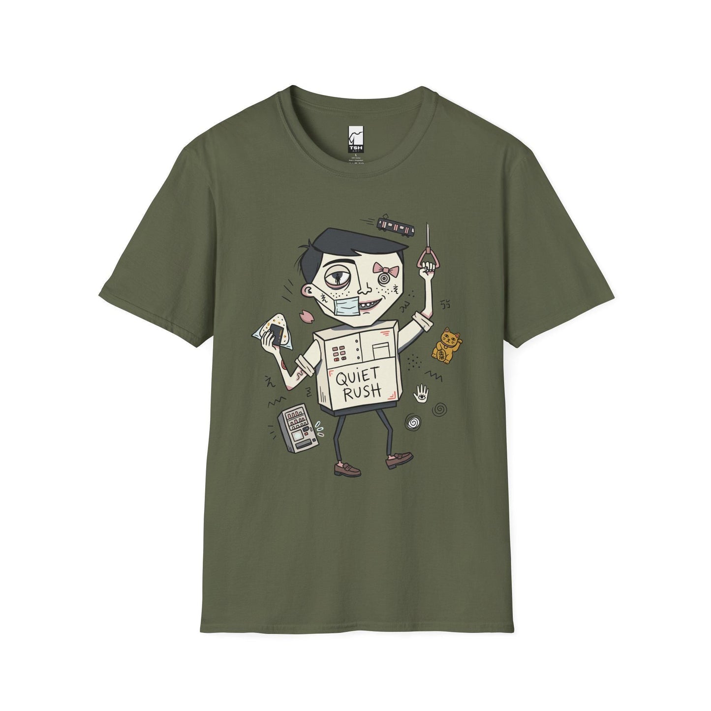 Tokyo Shirt | Urbancore Japan Tee | Japanese Aesthetic T Shirt | Lucky Cat Graphic Tee | Quiet Rush Shirt | Japan Lover Gift