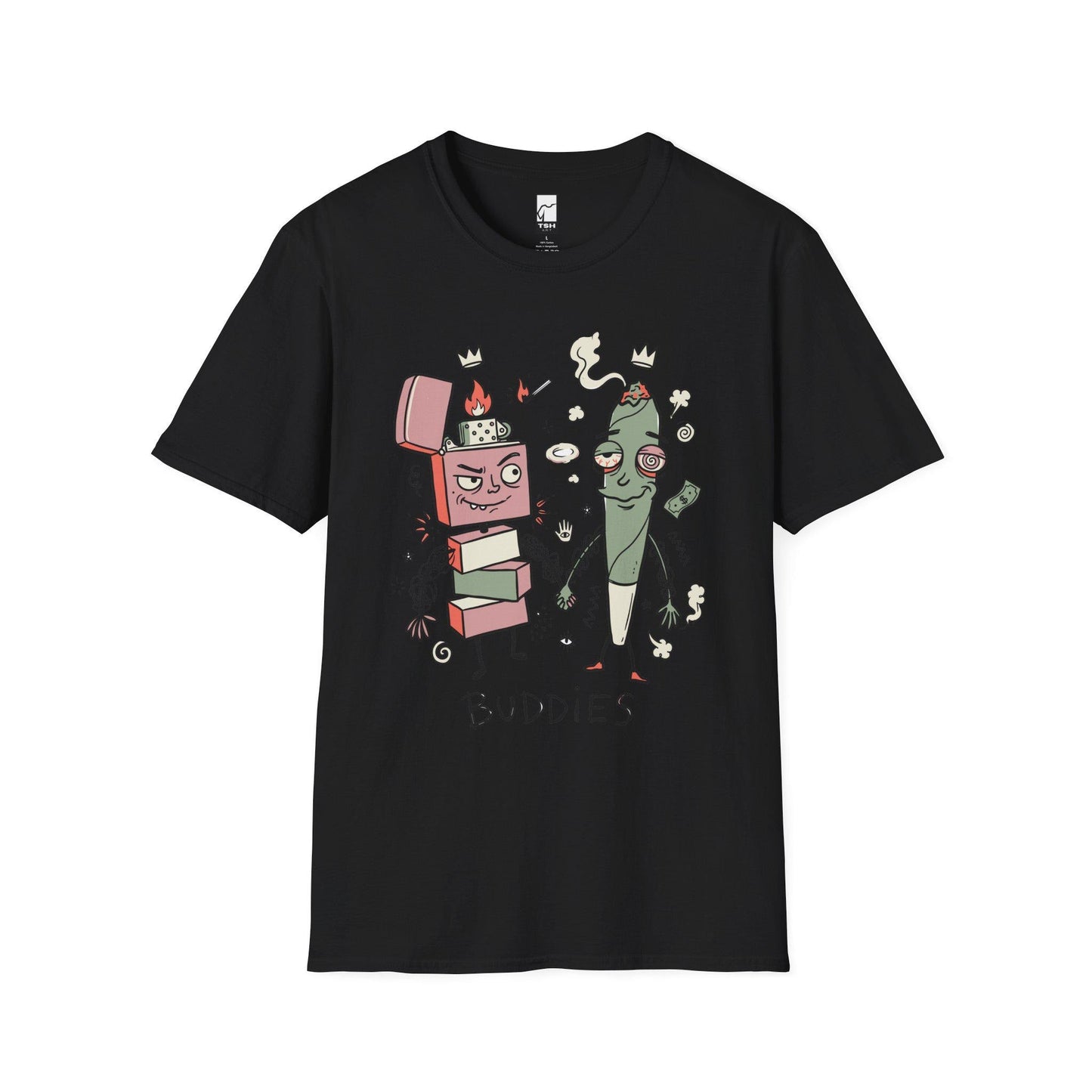 Stoner Buddies Shirt | Funny 420 Tee | Smoke Buddy T Shirt | Trippy Stoner Graphic Tee | High Vibes Graphic Tee | Stoner Lover Gift