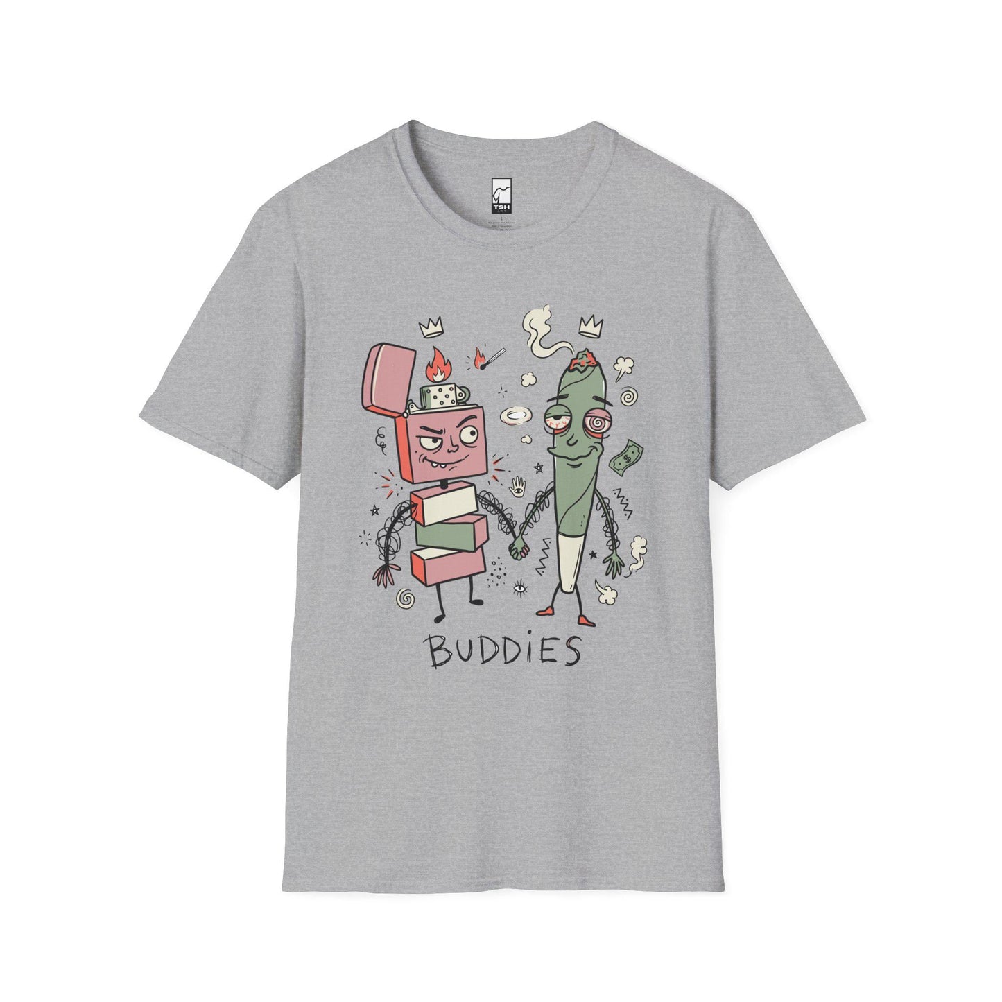 Stoner Buddies Shirt | Funny 420 Tee | Smoke Buddy T Shirt | Trippy Stoner Graphic Tee | High Vibes Graphic Tee | Stoner Lover Gift