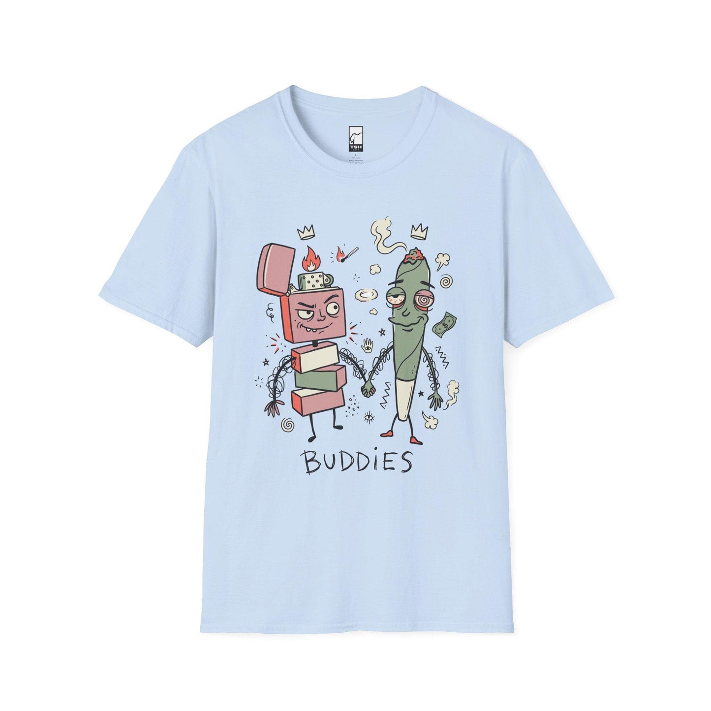 Stoner Buddies Shirt | Funny 420 Tee | Smoke Buddy T Shirt | Trippy Stoner Graphic Tee | High Vibes Graphic Tee | Stoner Lover Gift