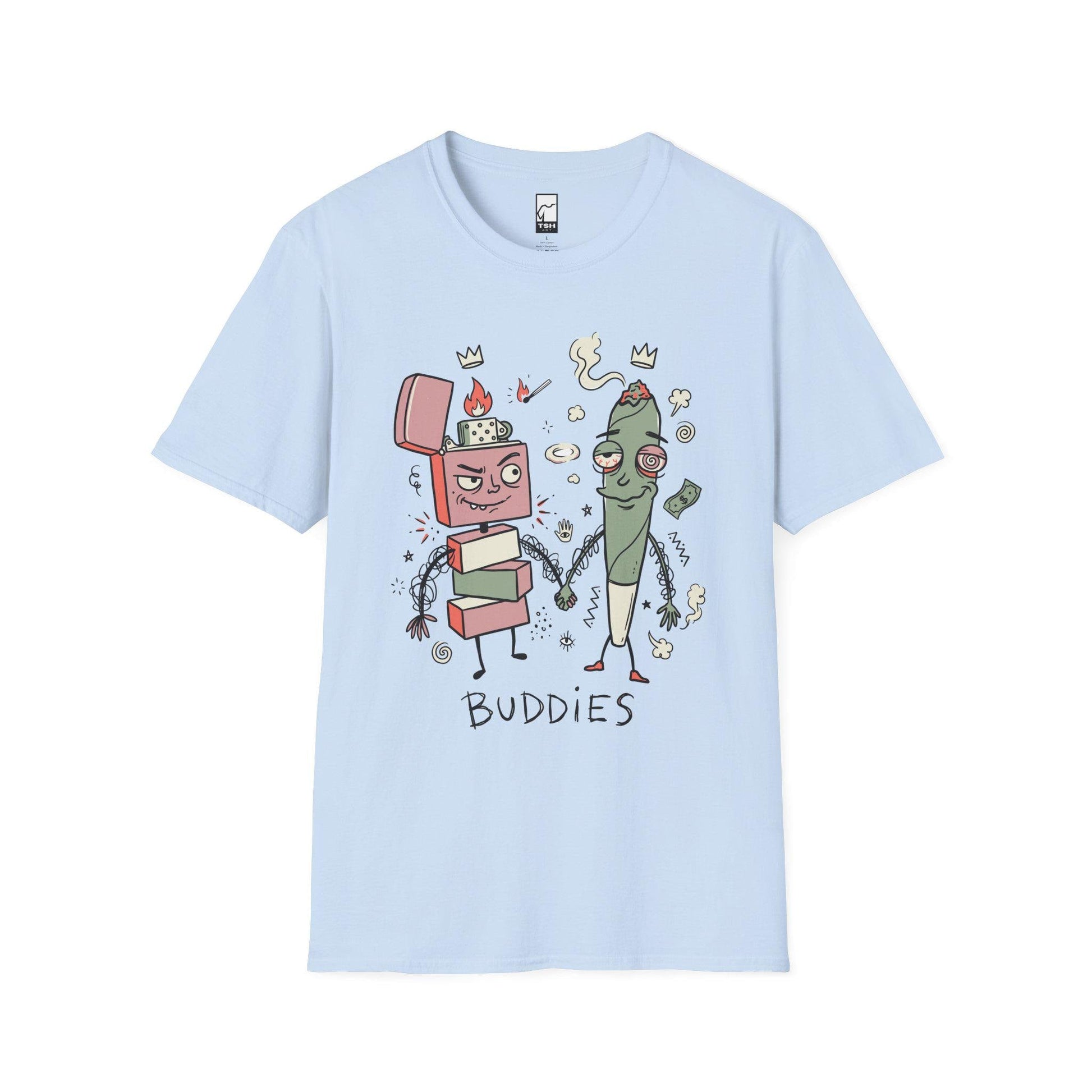 Stoner Buddies Shirt | Funny 420 Tee | Smoke Buddy T Shirt | Trippy Stoner Graphic Tee | High Vibes Graphic Tee | Stoner Lover Gift