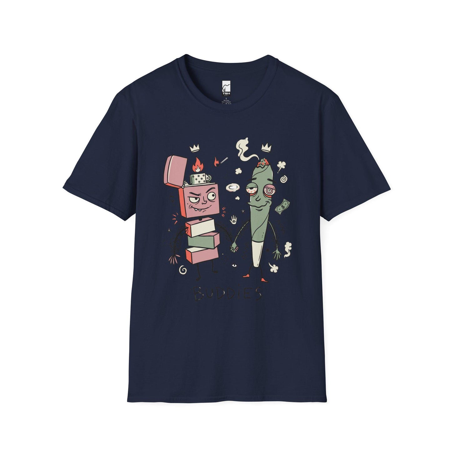 Stoner Buddies Shirt | Funny 420 Tee | Smoke Buddy T Shirt | Trippy Stoner Graphic Tee | High Vibes Graphic Tee | Stoner Lover Gift