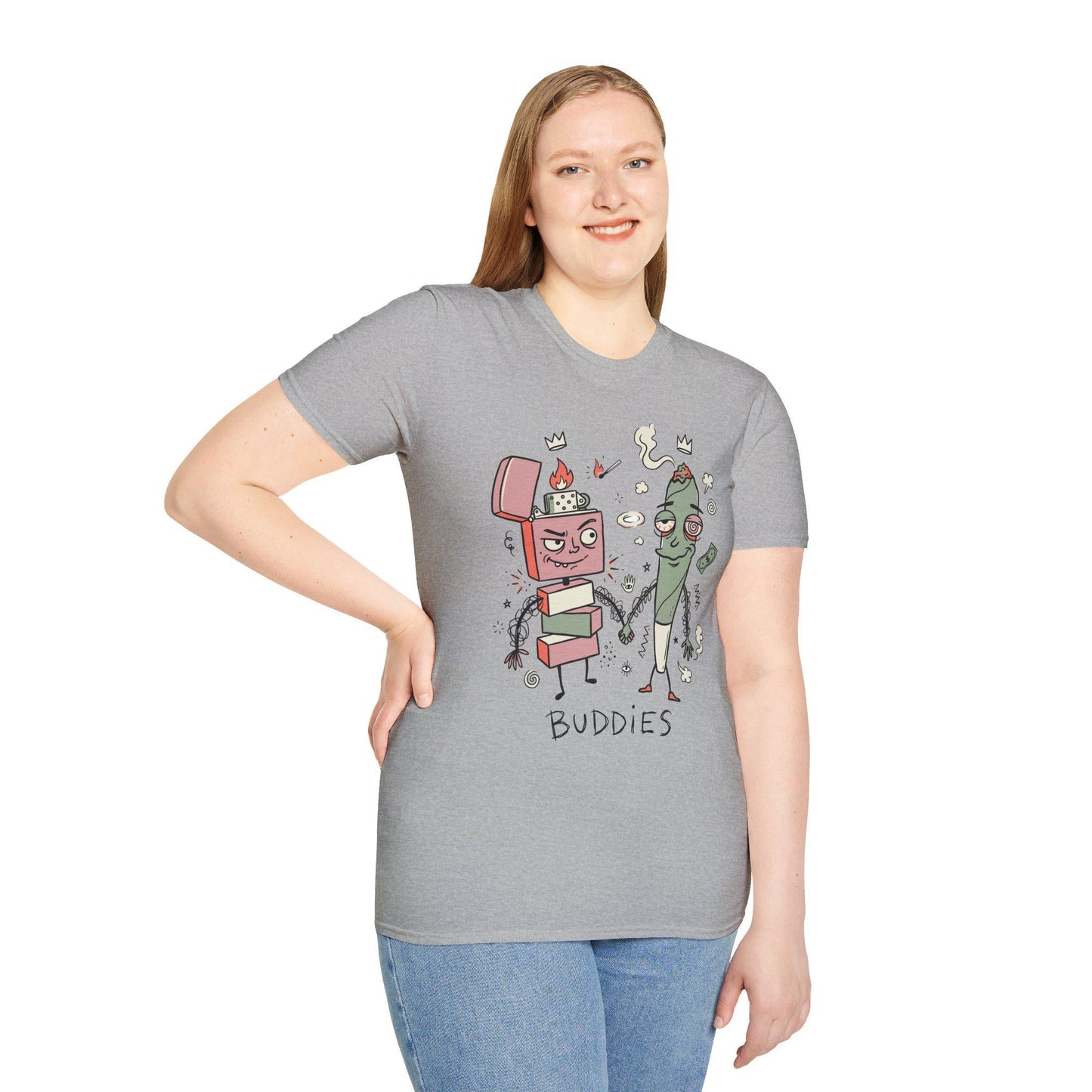 Stoner Buddies Shirt | Funny 420 Tee | Smoke Buddy T Shirt | Trippy Stoner Graphic Tee | High Vibes Graphic Tee | Stoner Lover Gift
