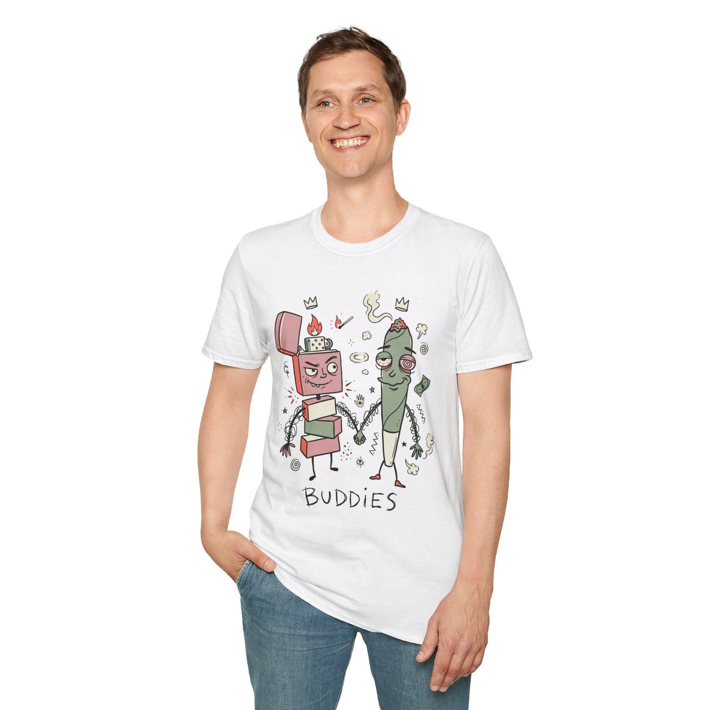 Stoner Buddies Shirt | Funny 420 Tee | Smoke Buddy T Shirt | Trippy Stoner Graphic Tee | High Vibes Graphic Tee | Stoner Lover Gift