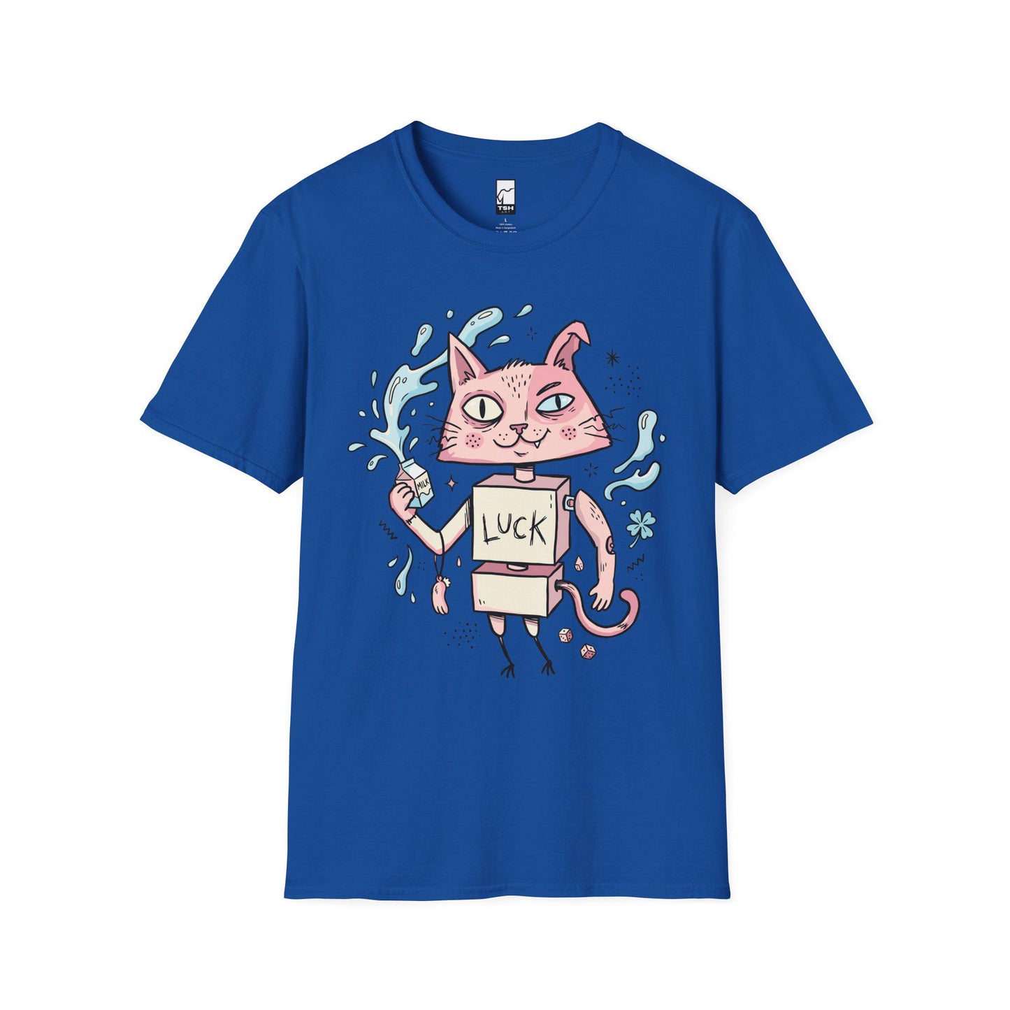 Robot Cat Shirt | Weirdcore T Shirt | Creepy Cute Graphic Tee | Lucky Cat Lowbrow Tee | Indie Art Shirt | Alt Aesthetic Gift