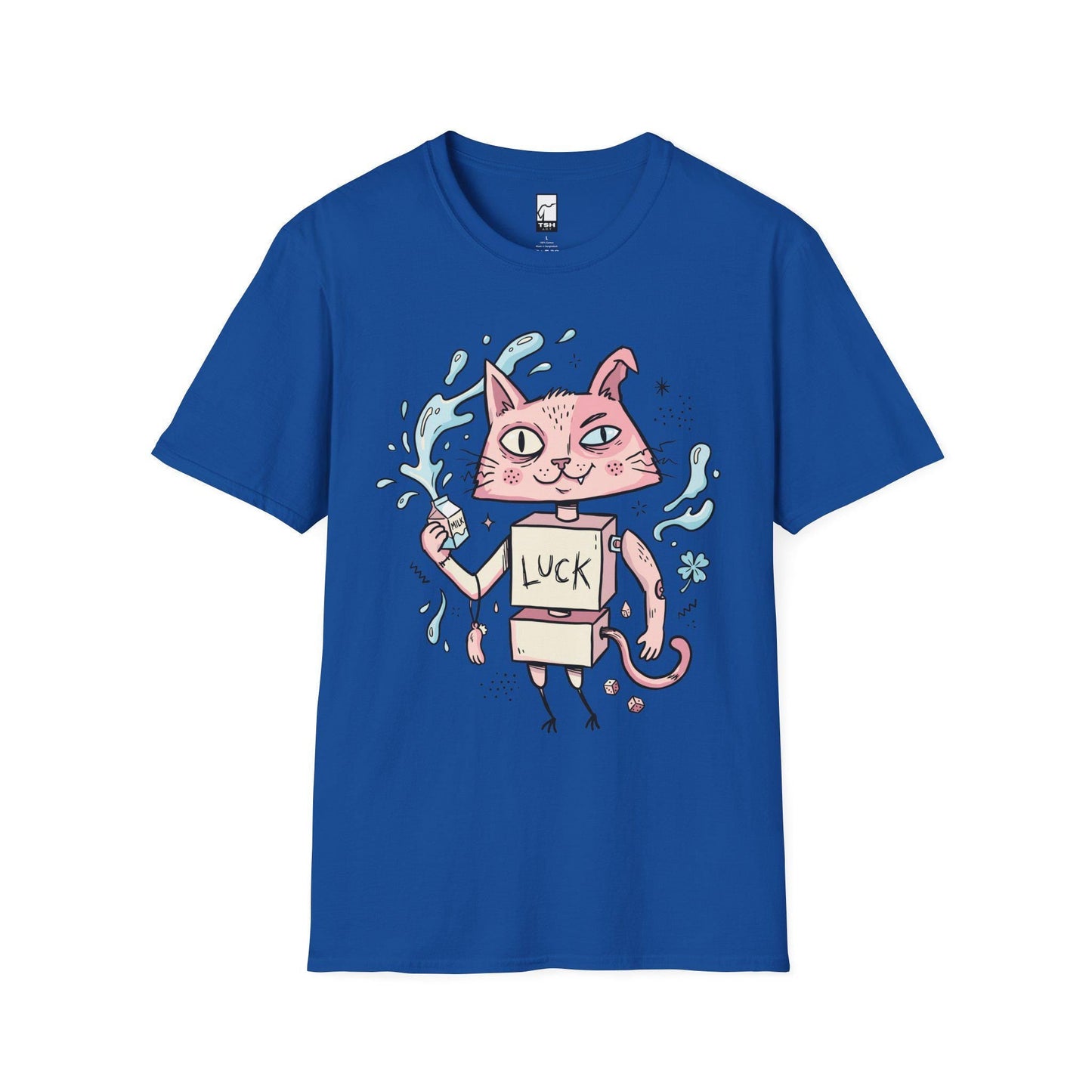 Robot Cat Shirt | Weirdcore T Shirt | Creepy Cute Graphic Tee | Lucky Cat Lowbrow Tee | Indie Art Shirt | Alt Aesthetic Gift