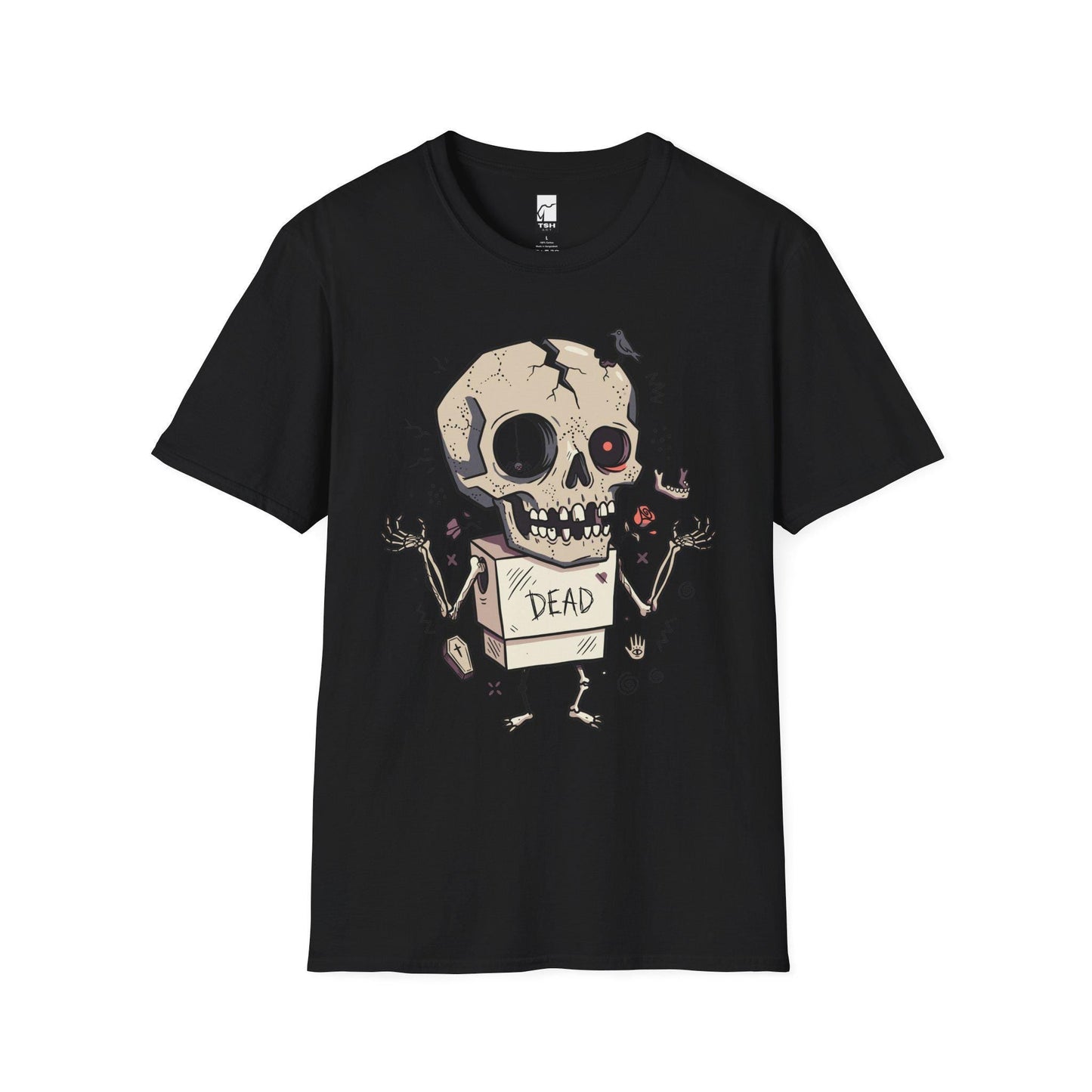 Dead Skull T-Shirt | Funny Halloween Shirt | Gothic Skull Graphic Tee | Spooky Cute Goth Shirt | Horror Lover Gift | Unisex Halloween Tee