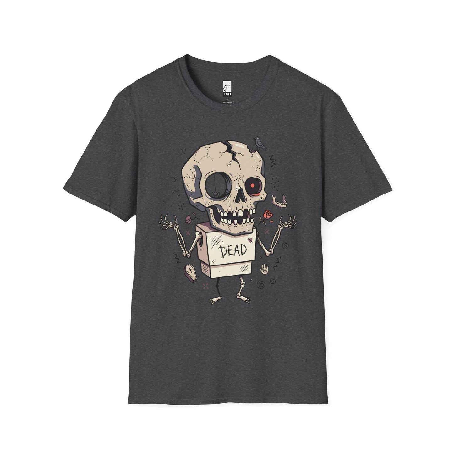 Dead Skull T-Shirt | Funny Halloween Shirt | Gothic Skull Graphic Tee | Spooky Cute Goth Shirt | Horror Lover Gift | Unisex Halloween Tee