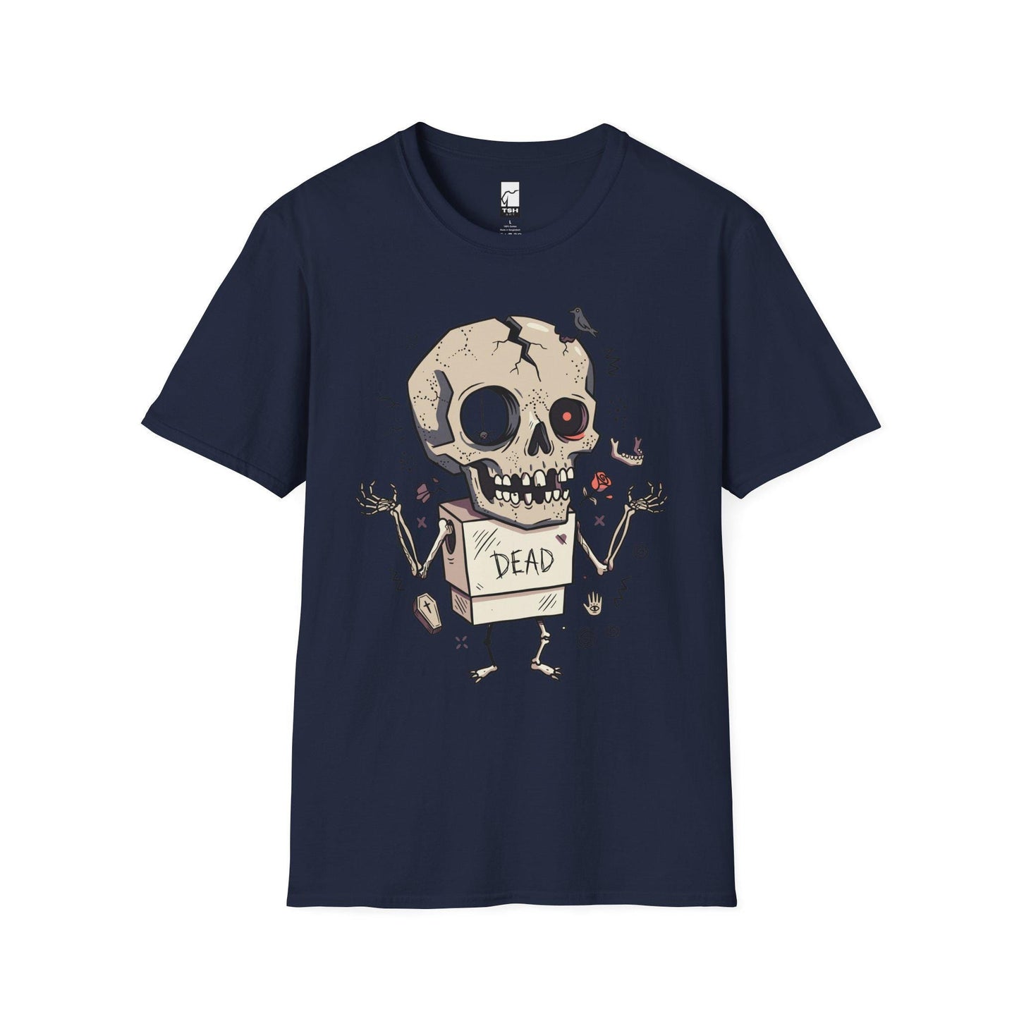 Dead Skull T-Shirt | Funny Halloween Shirt | Gothic Skull Graphic Tee | Spooky Cute Goth Shirt | Horror Lover Gift | Unisex Halloween Tee