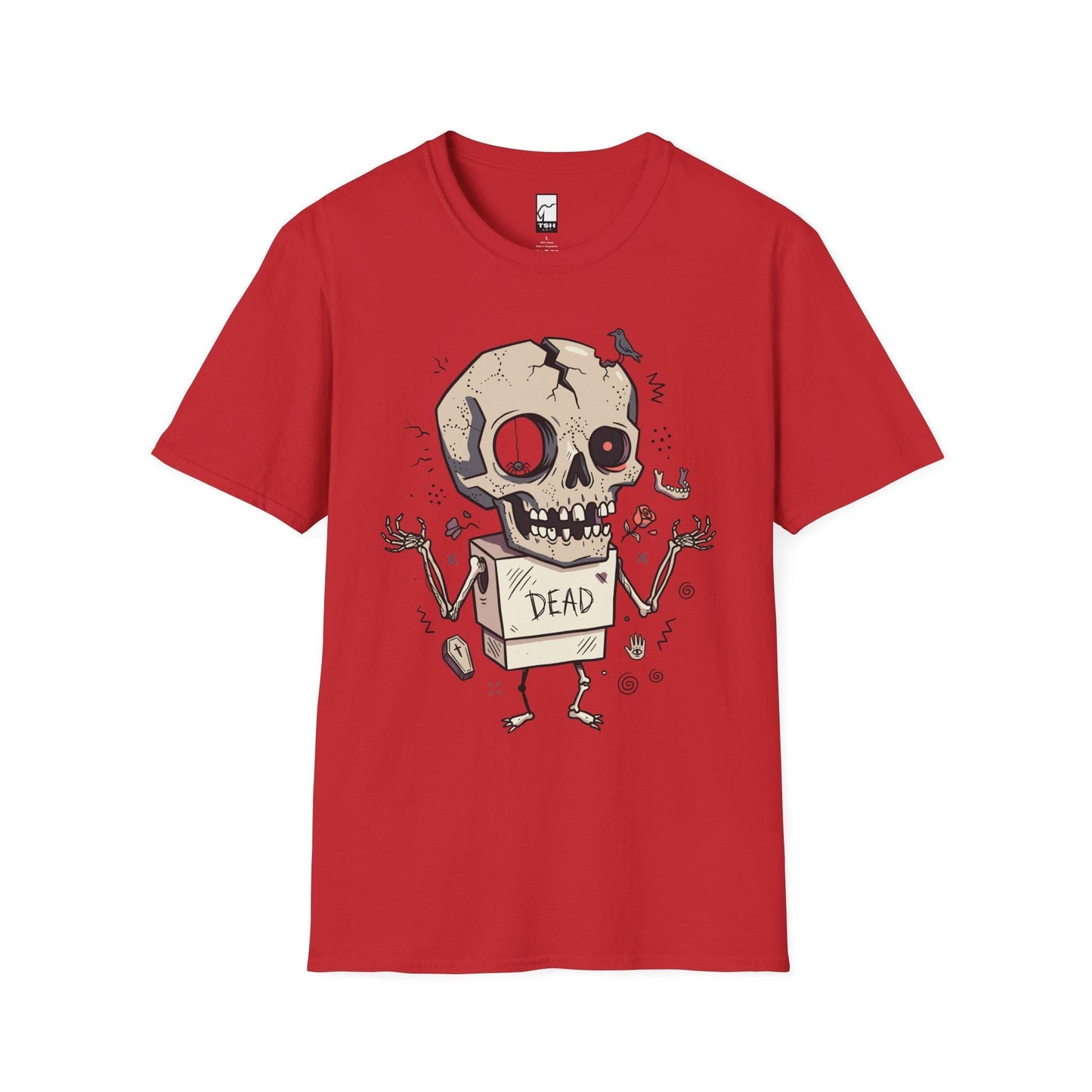 Dead Skull T-Shirt | Funny Halloween Shirt | Gothic Skull Graphic Tee | Spooky Cute Goth Shirt | Horror Lover Gift | Unisex Halloween Tee