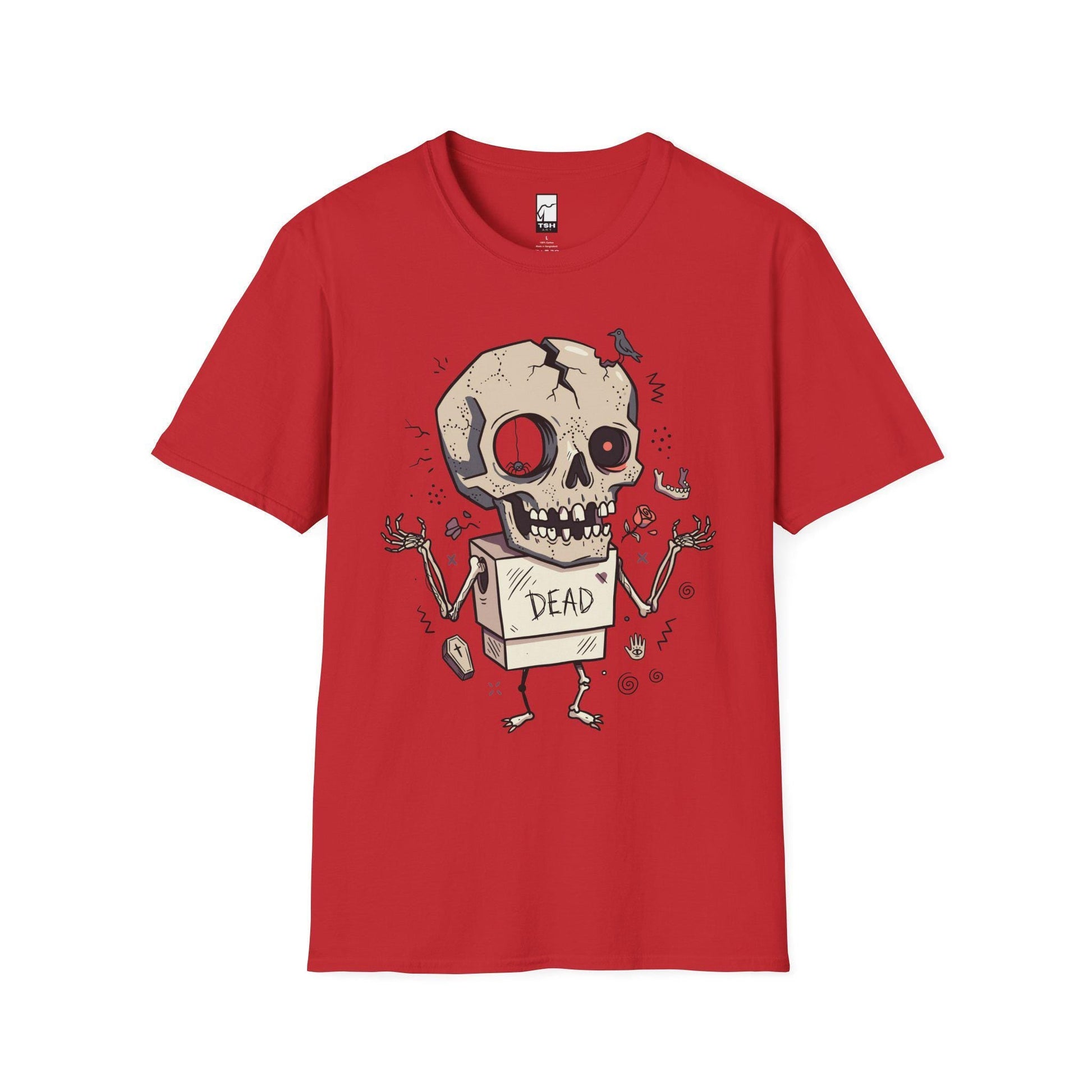 Dead Skull T-Shirt | Funny Halloween Shirt | Gothic Skull Graphic Tee | Spooky Cute Goth Shirt | Horror Lover Gift | Unisex Halloween Tee