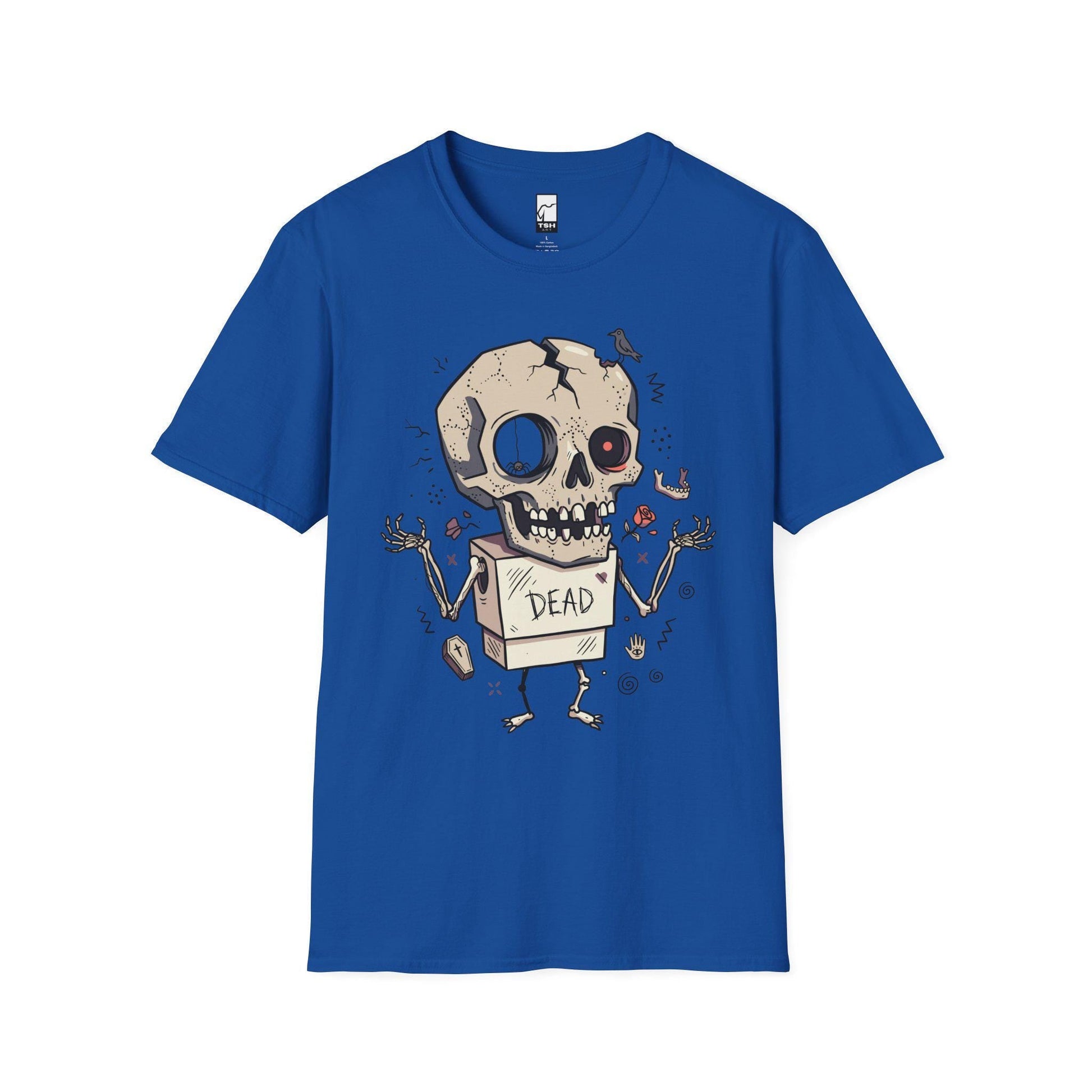 Dead Skull T-Shirt | Funny Halloween Shirt | Gothic Skull Graphic Tee | Spooky Cute Goth Shirt | Horror Lover Gift | Unisex Halloween Tee
