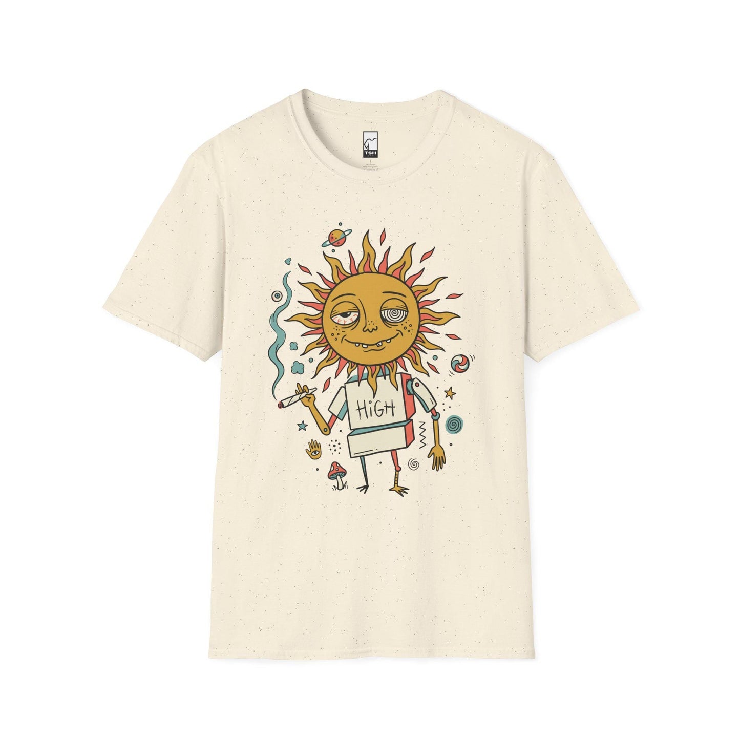 Trippy Sun T Shirt | Celestial Sun Graphic Tee | Retro 70s Shirt | Cosmic Boho Shirt | Psychedelic Festival Shirt | Hippie Sun Gift