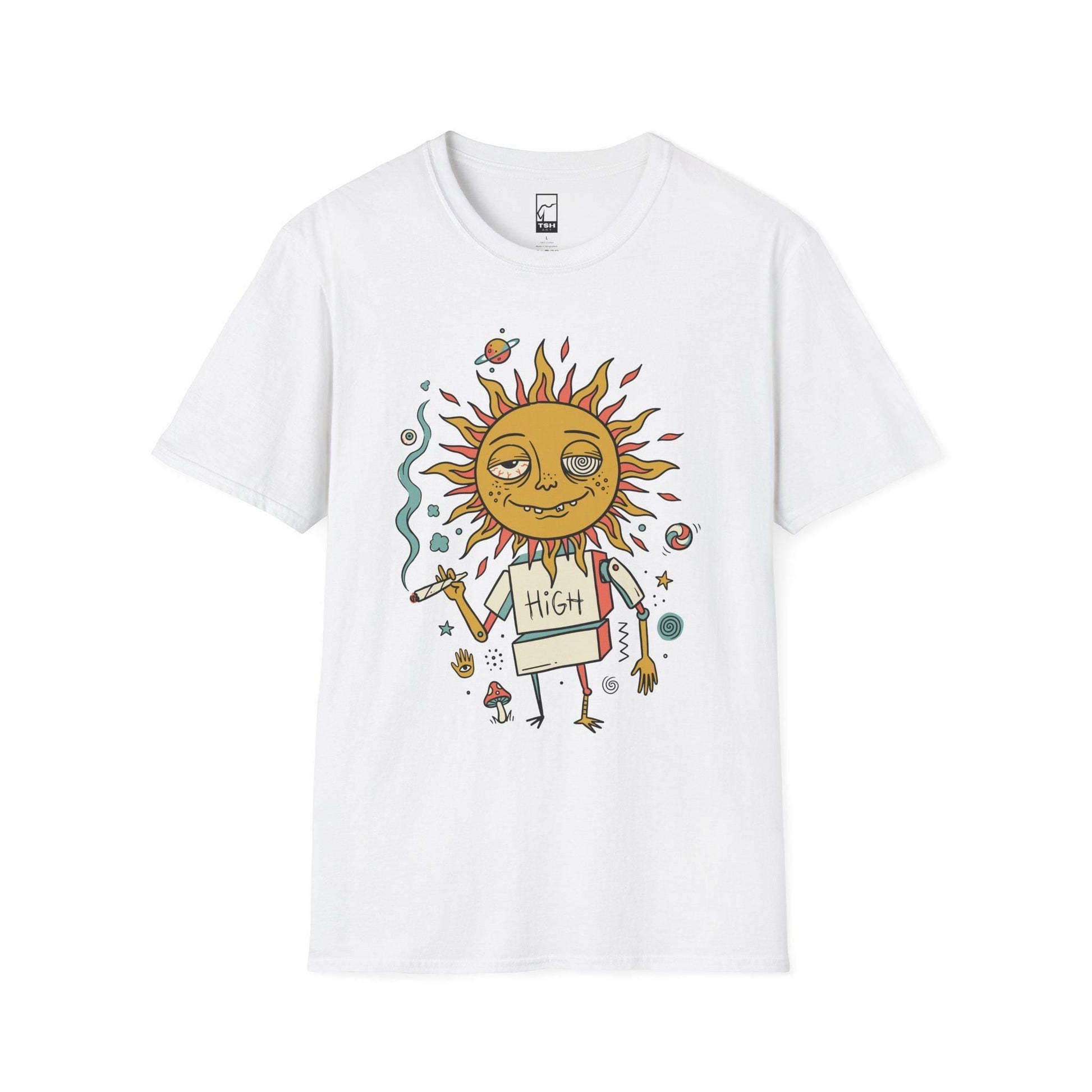 Trippy Sun T Shirt | Celestial Sun Graphic Tee | Retro 70s Shirt | Cosmic Boho Shirt | Psychedelic Festival Shirt | Hippie Sun Gift