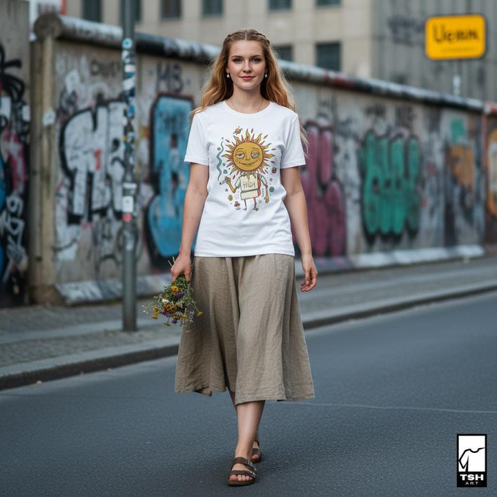 Trippy Sun T Shirt | Celestial Sun Graphic Tee | Retro 70s Shirt | Cosmic Boho Shirt | Psychedelic Festival Shirt | Hippie Sun Gift