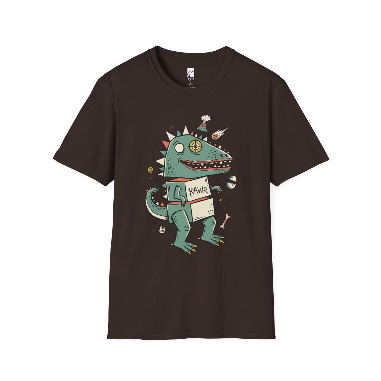 Funny T-Rex T-Shirt | RAWR Dinosaur Shirt | Retro Dino Graphic Tee | Kids Dinosaur Shirt | Unisex Dino Tee