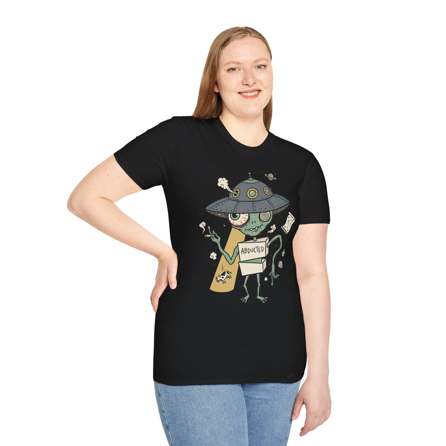 Alien Shirt | Funny UFO Tee | Retro Sci Fi T Shirt | Area 51 Graphic Tee | Abduction Shirt | Alien Lover Gift