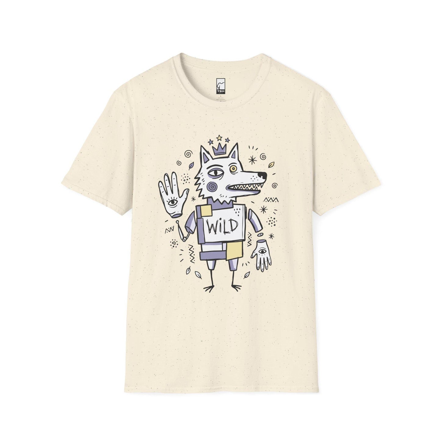 Wolf Shirt | Boho Folk Art Tee | Mystical Wolf T Shirt | Lowbrow Spirit Animal Tee | Wild Wolf Shirt | Spirit Animal Gift