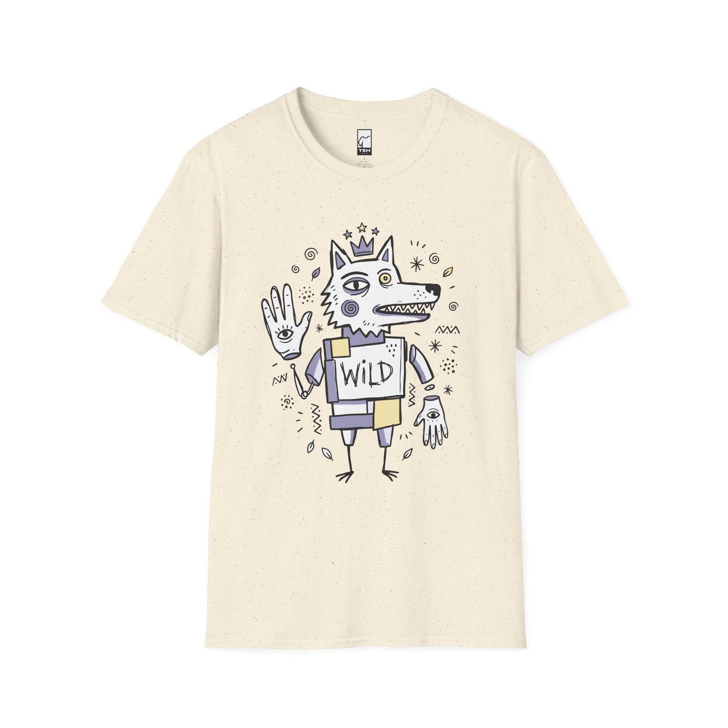 Wolf Shirt | Boho Folk Art Tee | Mystical Wolf T Shirt | Lowbrow Spirit Animal Tee | Wild Wolf Shirt | Spirit Animal Gift
