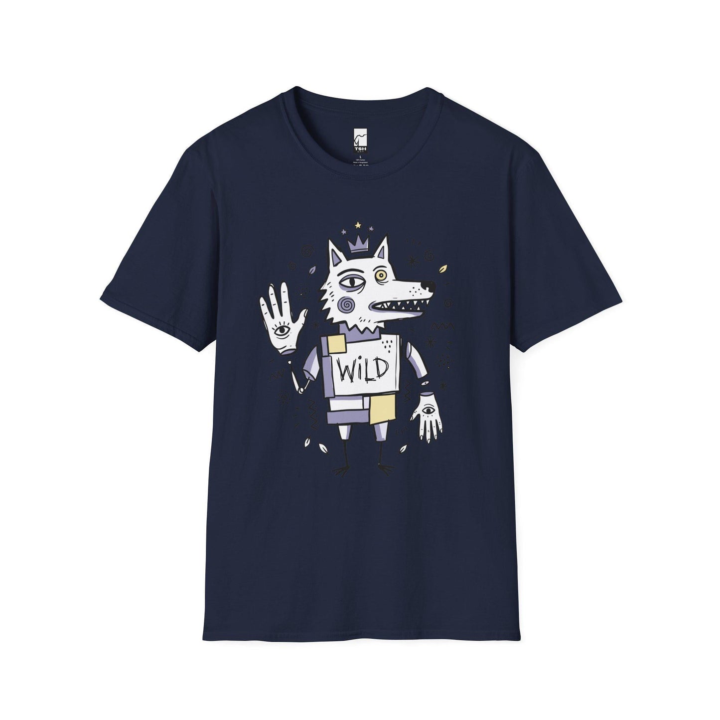 Wolf Shirt | Boho Folk Art Tee | Mystical Wolf T Shirt | Lowbrow Spirit Animal Tee | Wild Wolf Shirt | Spirit Animal Gift