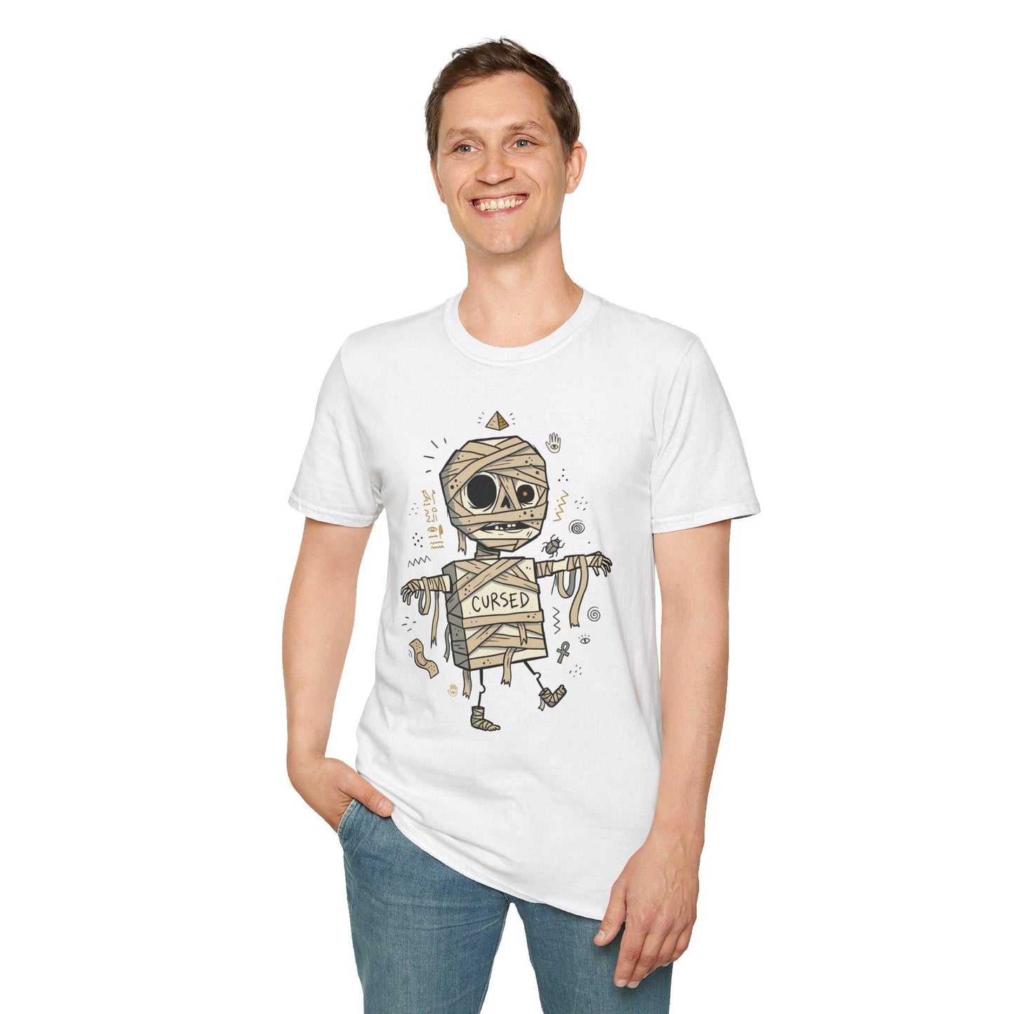 Funny Mummy T-Shirt | Egyptian Mummy Shirt | Halloween Graphic Tee | Cute Monster T Shirt | Vintage Horror Tee | Unisex Halloween Gift