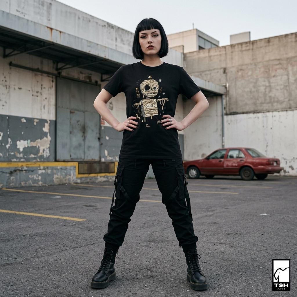Funny Mummy T-Shirt | Egyptian Mummy Shirt | Halloween Graphic Tee | Cute Monster T Shirt | Vintage Horror Tee | Unisex Halloween Gift