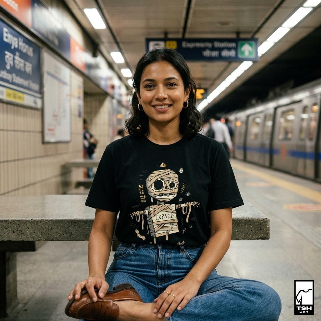 Funny Mummy T-Shirt | Egyptian Mummy Shirt | Halloween Graphic Tee | Cute Monster T Shirt | Vintage Horror Tee | Unisex Halloween Gift