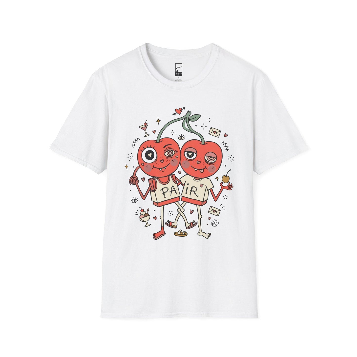 Cherry Shirt | Couple Matching Tee | Cute Fruit T Shirt | Valentine Graphic Tee | Anniversary Shirt | Couple Lover Gift