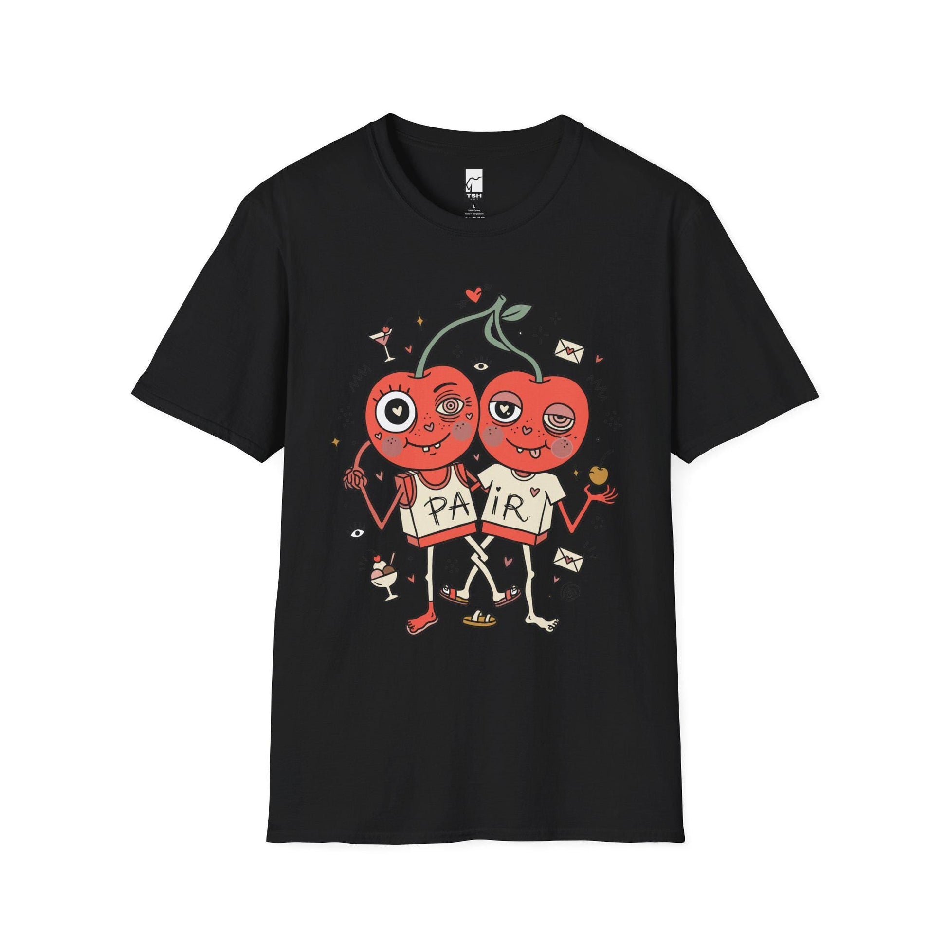 Cherry Shirt | Couple Matching Tee | Cute Fruit T Shirt | Valentine Graphic Tee | Anniversary Shirt | Couple Lover Gift