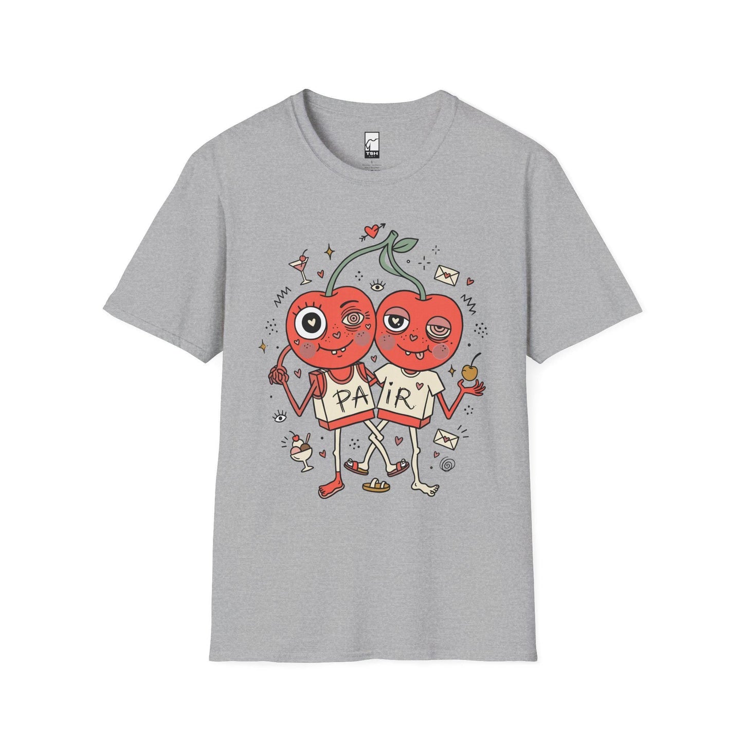 Cherry Shirt | Couple Matching Tee | Cute Fruit T Shirt | Valentine Graphic Tee | Anniversary Shirt | Couple Lover Gift