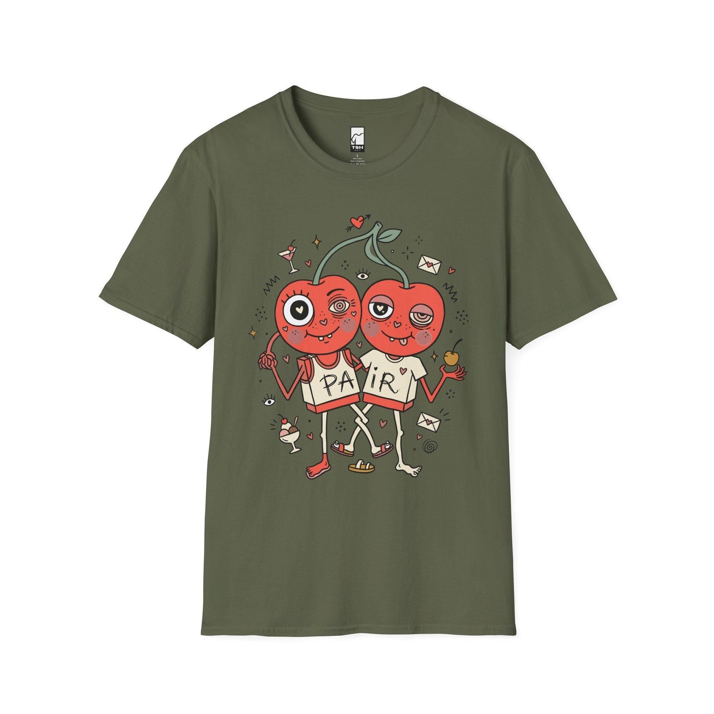 Cherry Shirt | Couple Matching Tee | Cute Fruit T Shirt | Valentine Graphic Tee | Anniversary Shirt | Couple Lover Gift