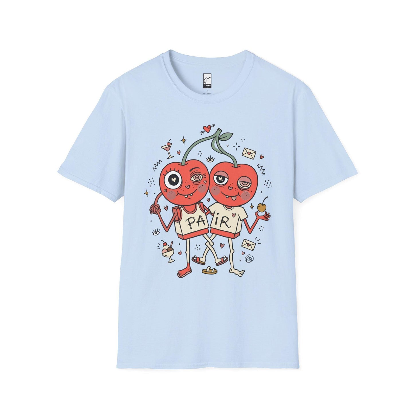 Cherry Shirt | Couple Matching Tee | Cute Fruit T Shirt | Valentine Graphic Tee | Anniversary Shirt | Couple Lover Gift